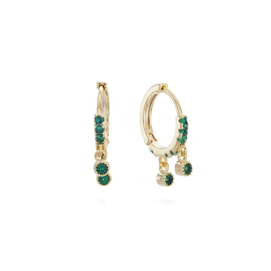 Camelia Dainty Huggie Earrings - Image 3