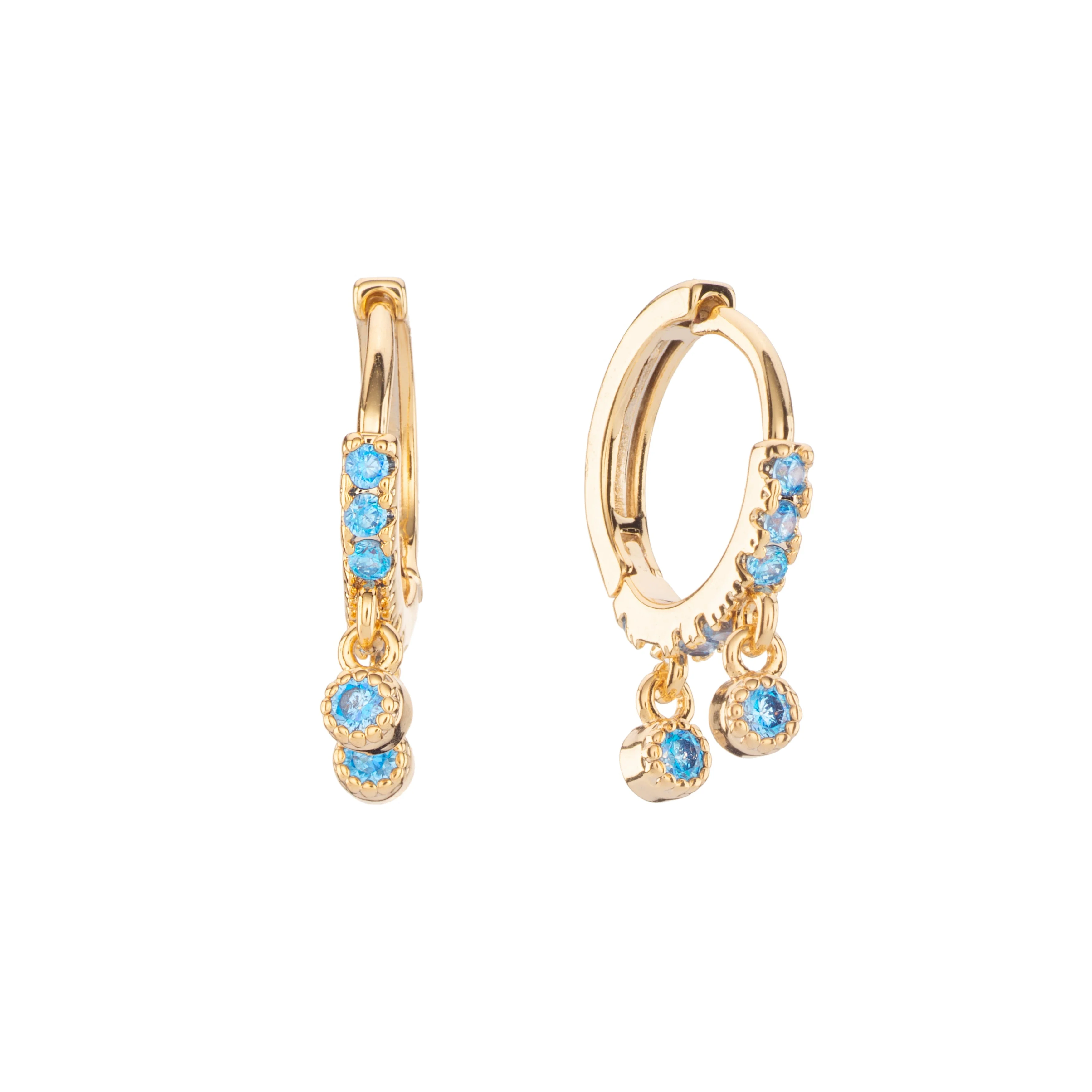 Camelia Dainty Huggie Earrings - Image 5