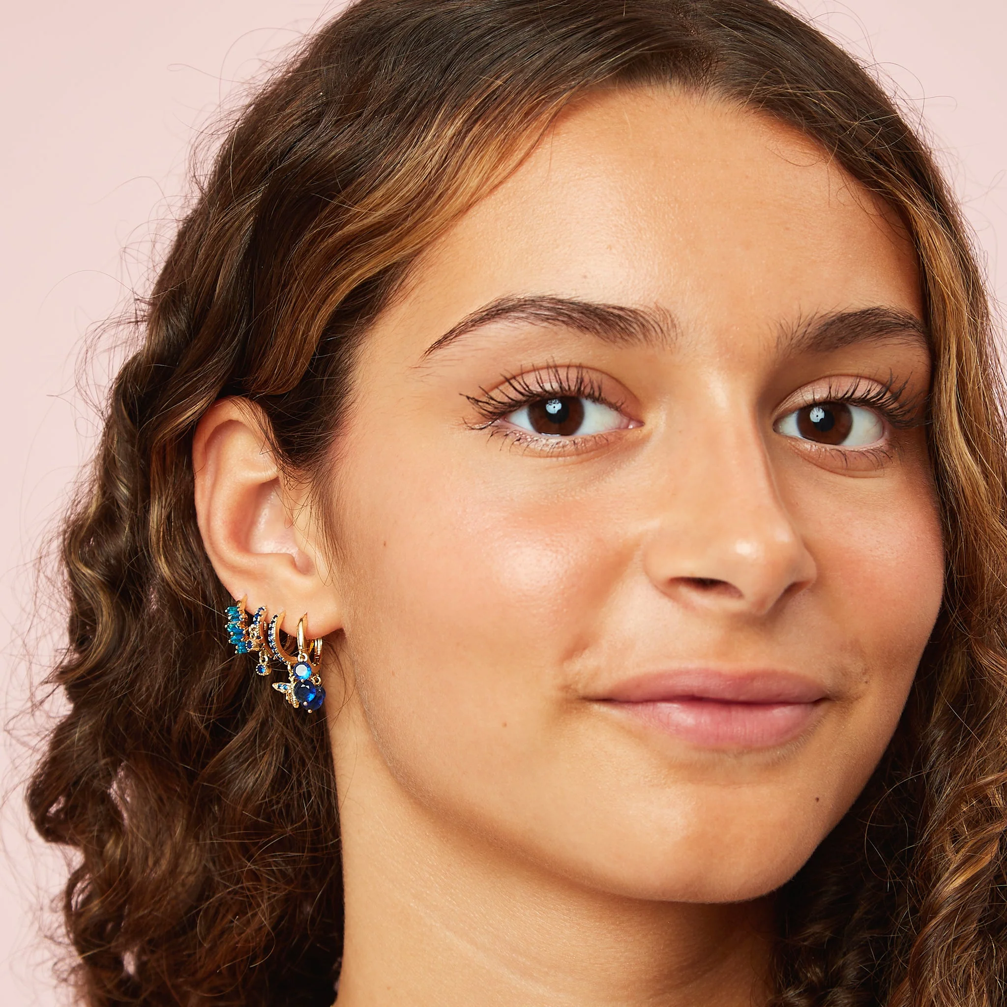 Camelia Dainty Huggie Earrings - Image 7