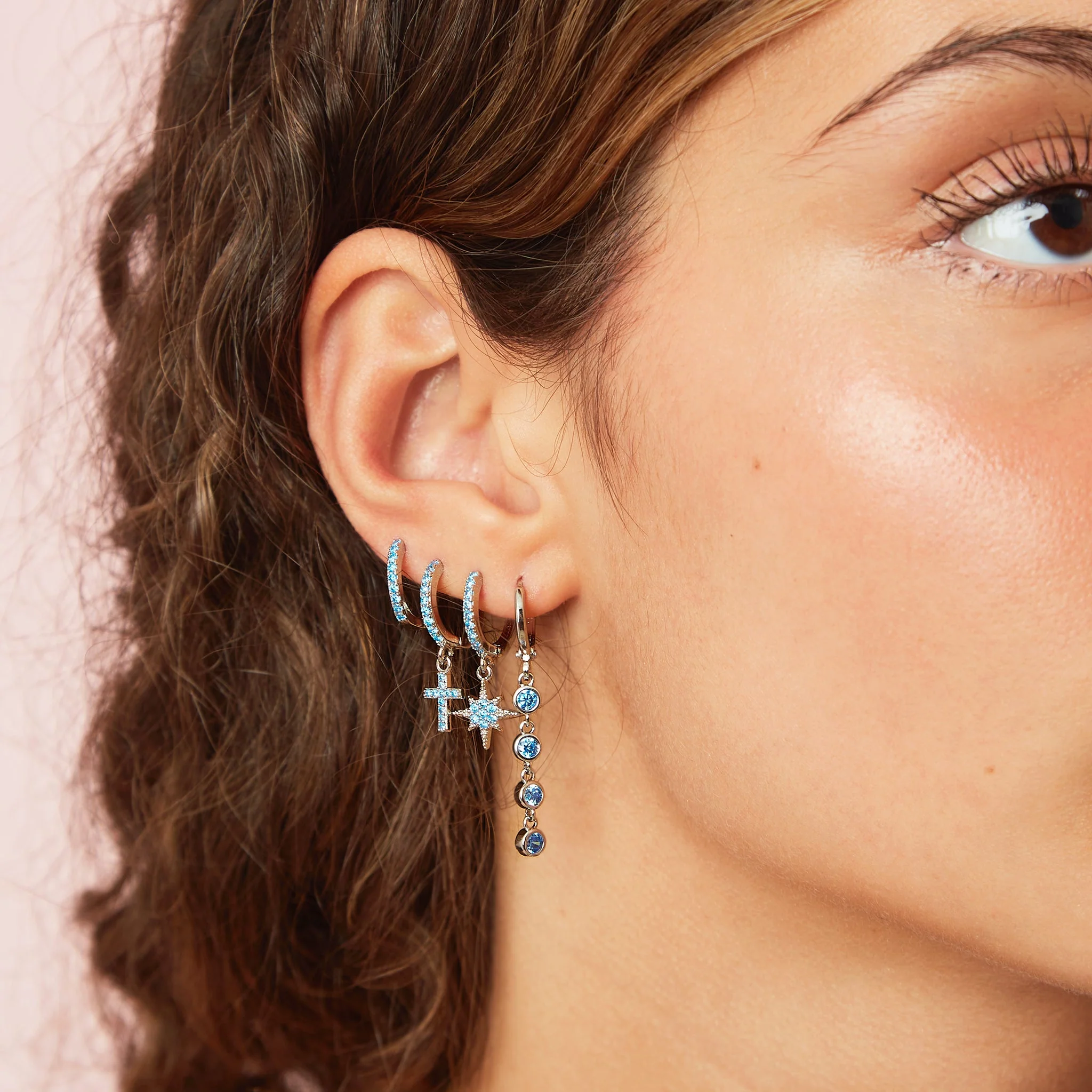 Camilla Cross Huggie Earrings - Image 24
