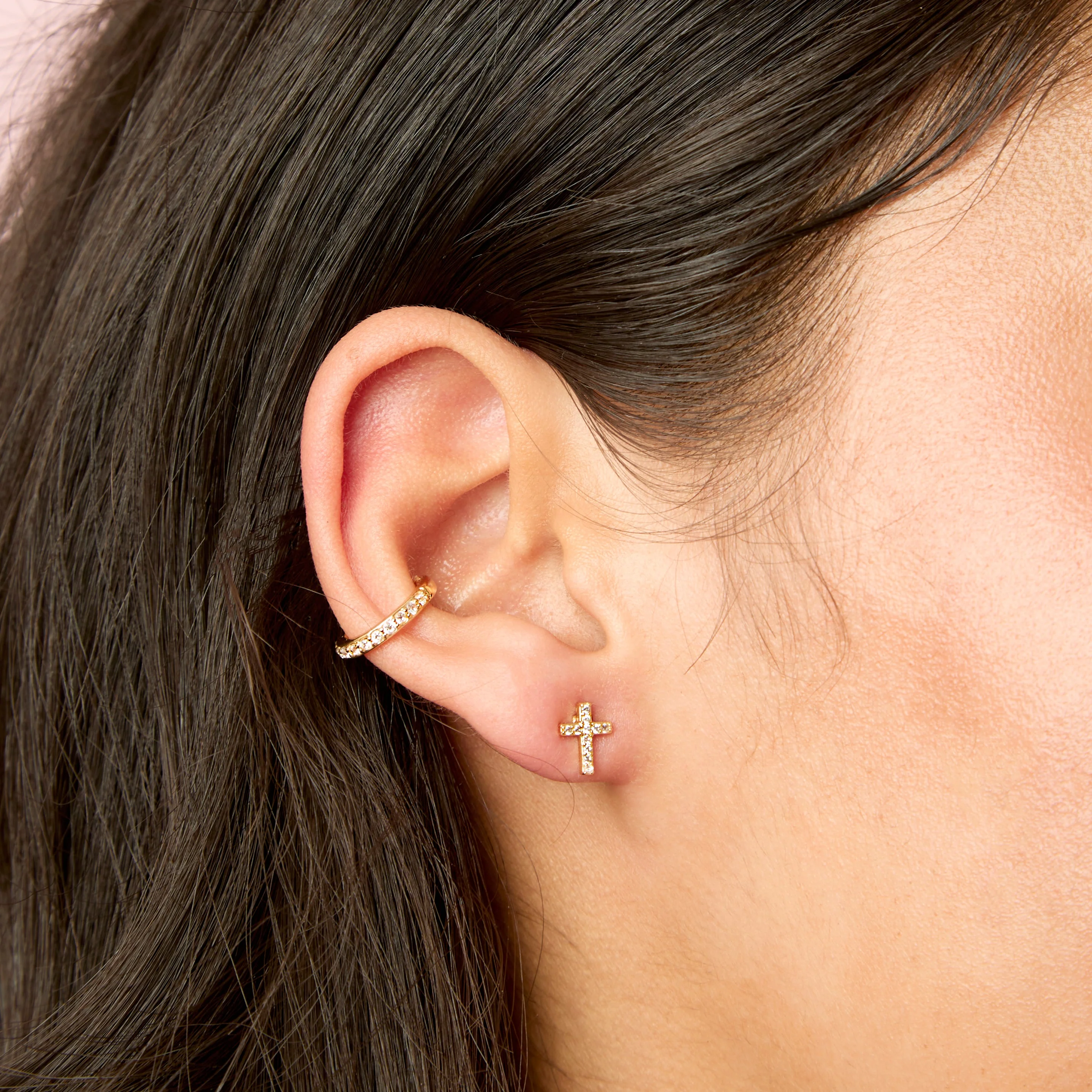 Camilla Cross Stud Earrings - Image 12