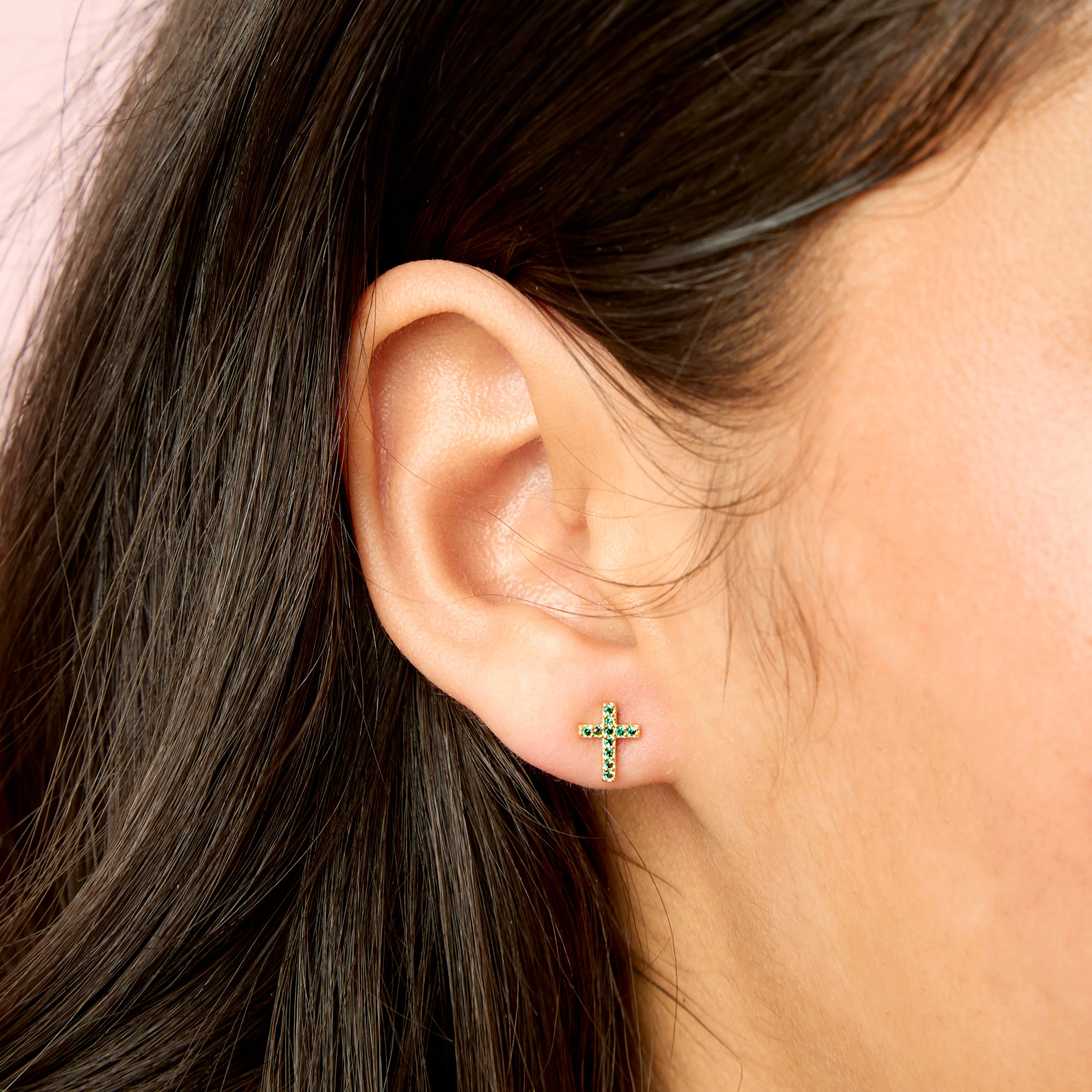 Camilla Cross Stud Earrings - Image 15