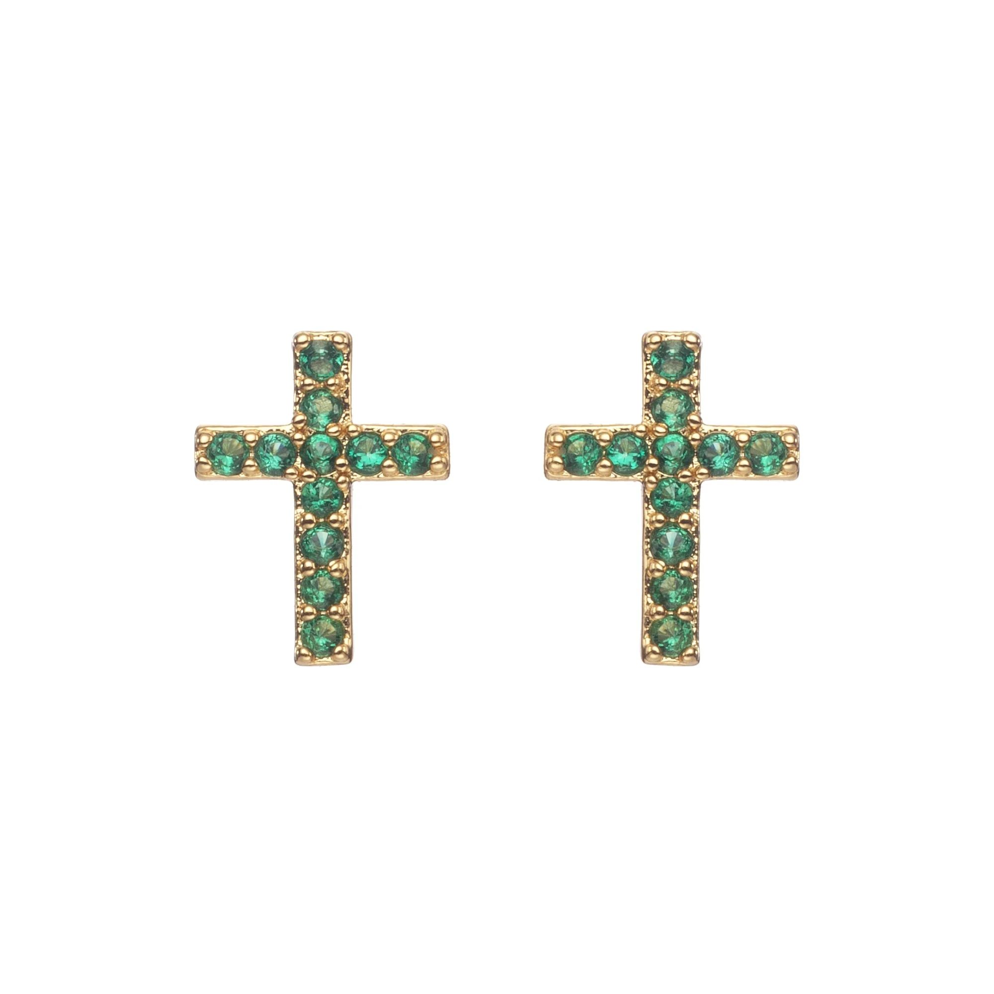 Camilla Cross Stud Earrings - Image 2