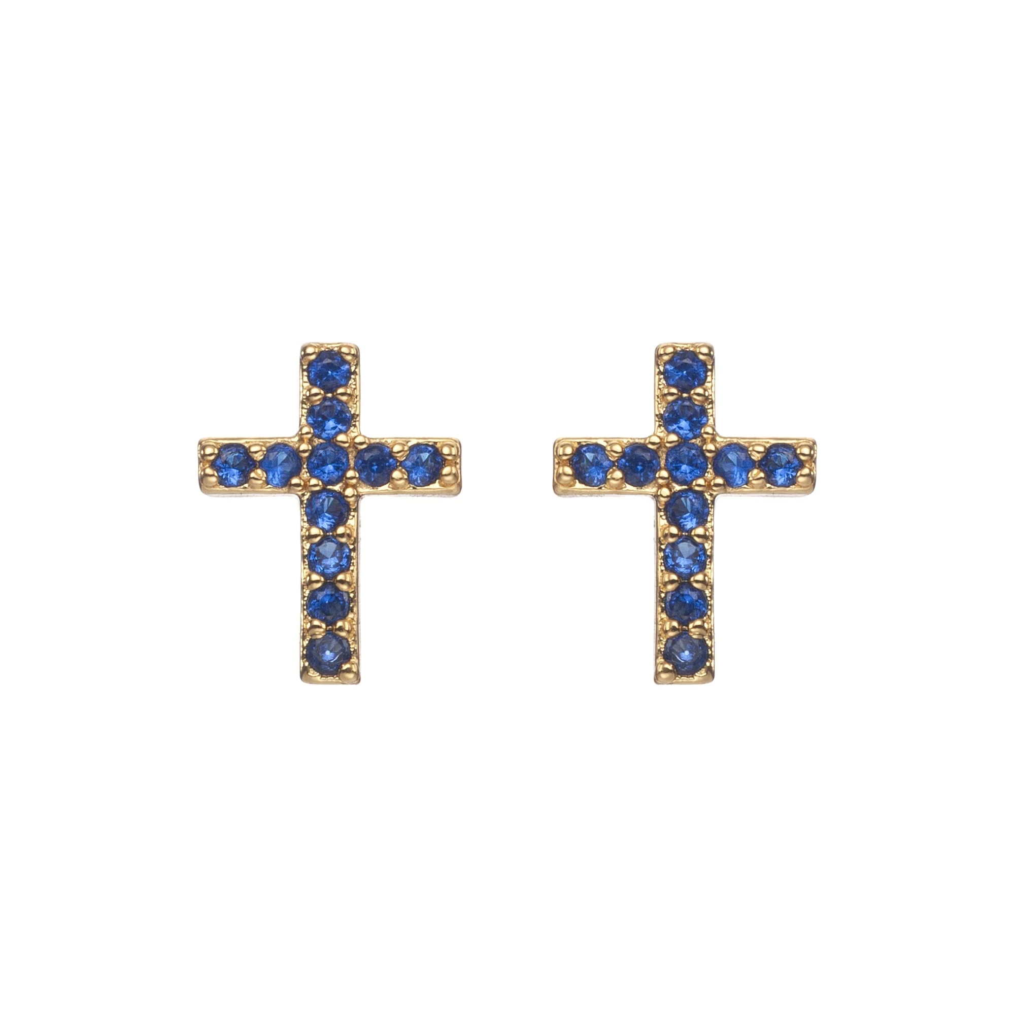 Camilla Cross Stud Earrings - Image 3
