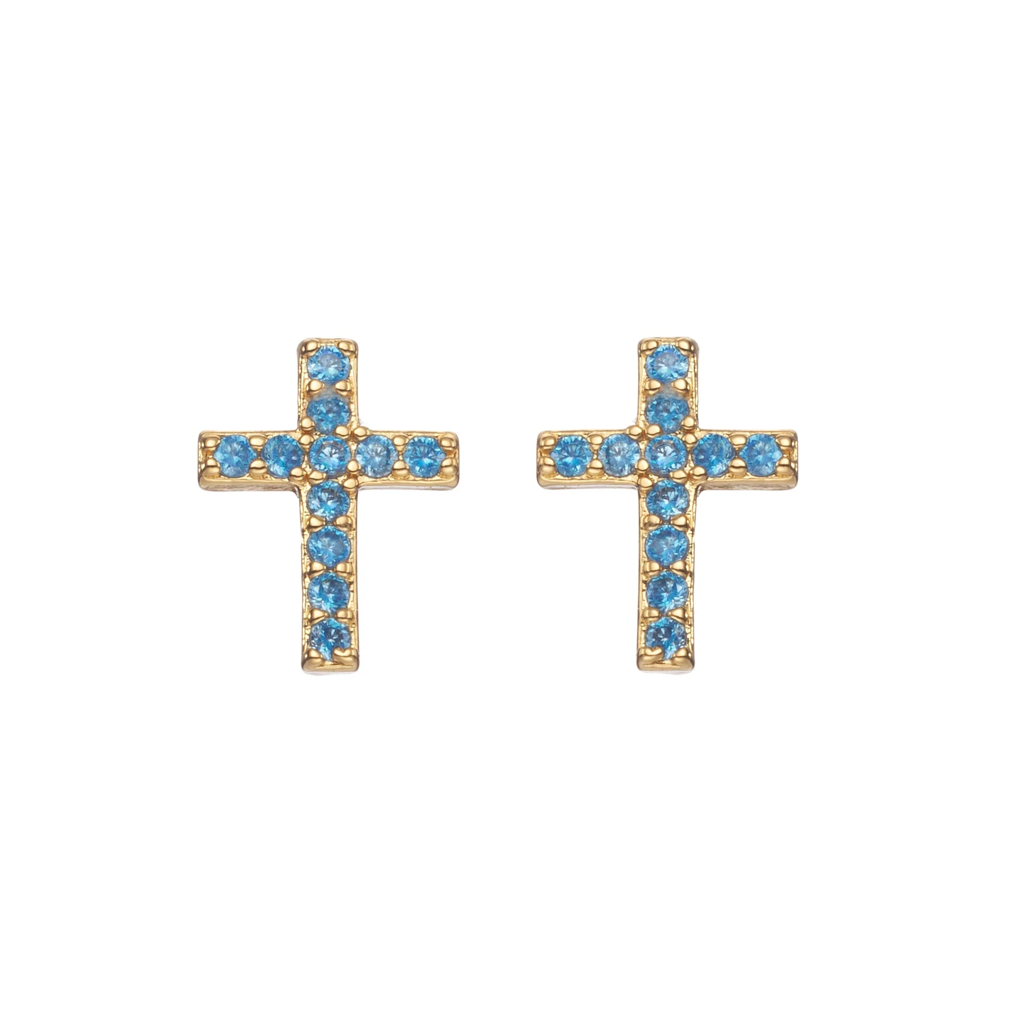Camilla Cross Stud Earrings - Image 4
