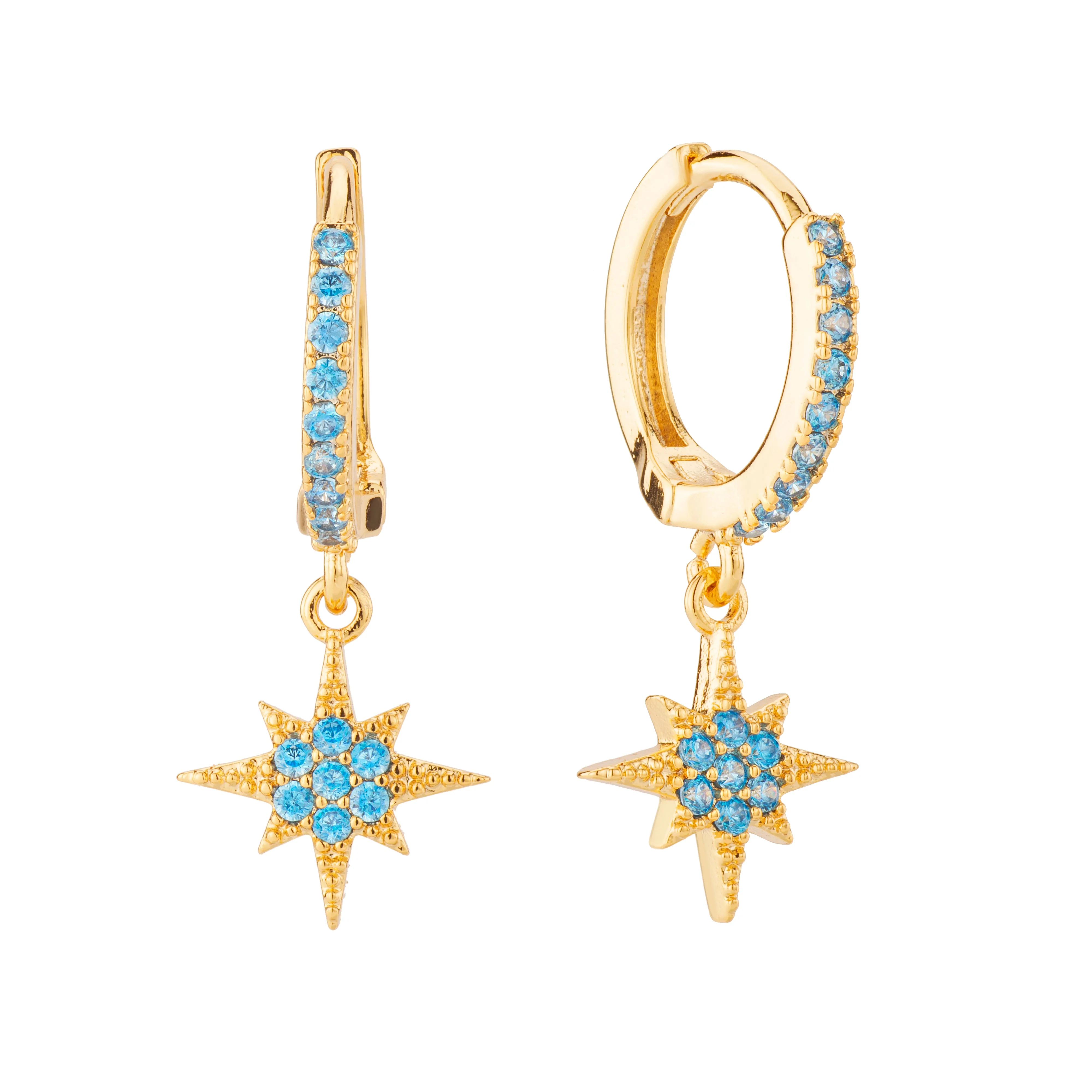 Cosima Star Huggie Earrings - Image 2