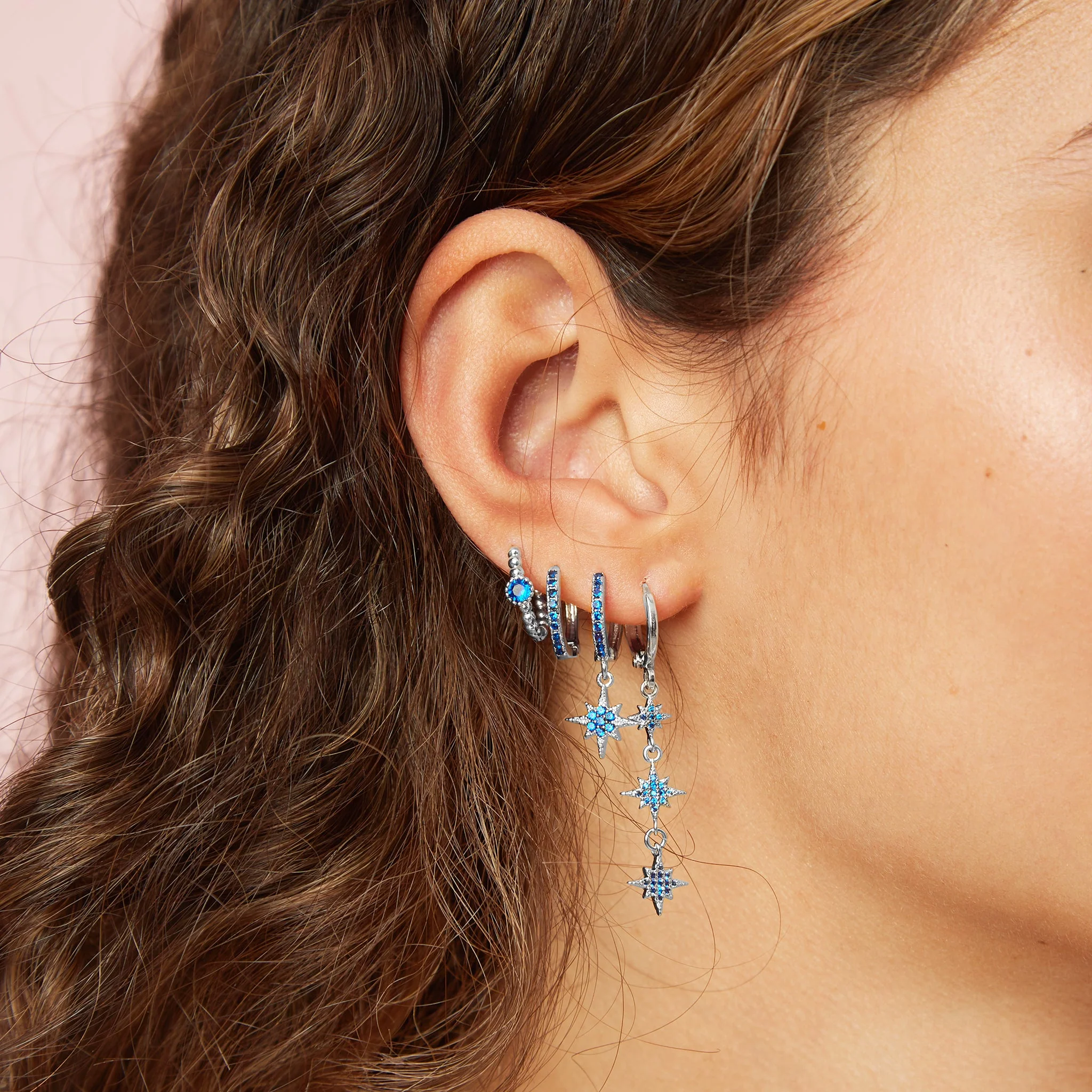 Cosima Star Huggie Earrings - Image 29