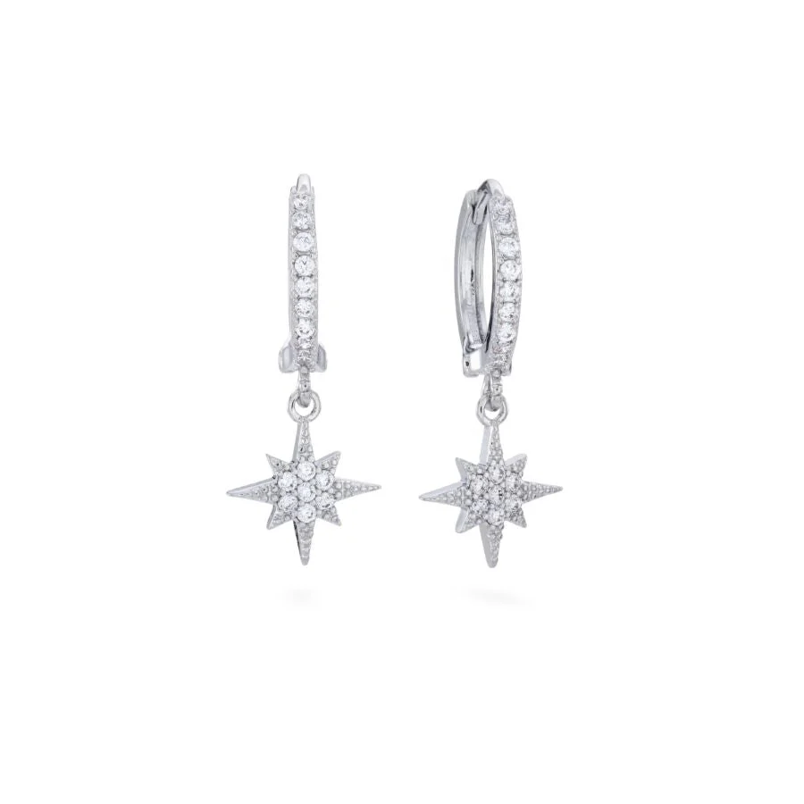 Cosima Star Huggie Earrings - Image 3