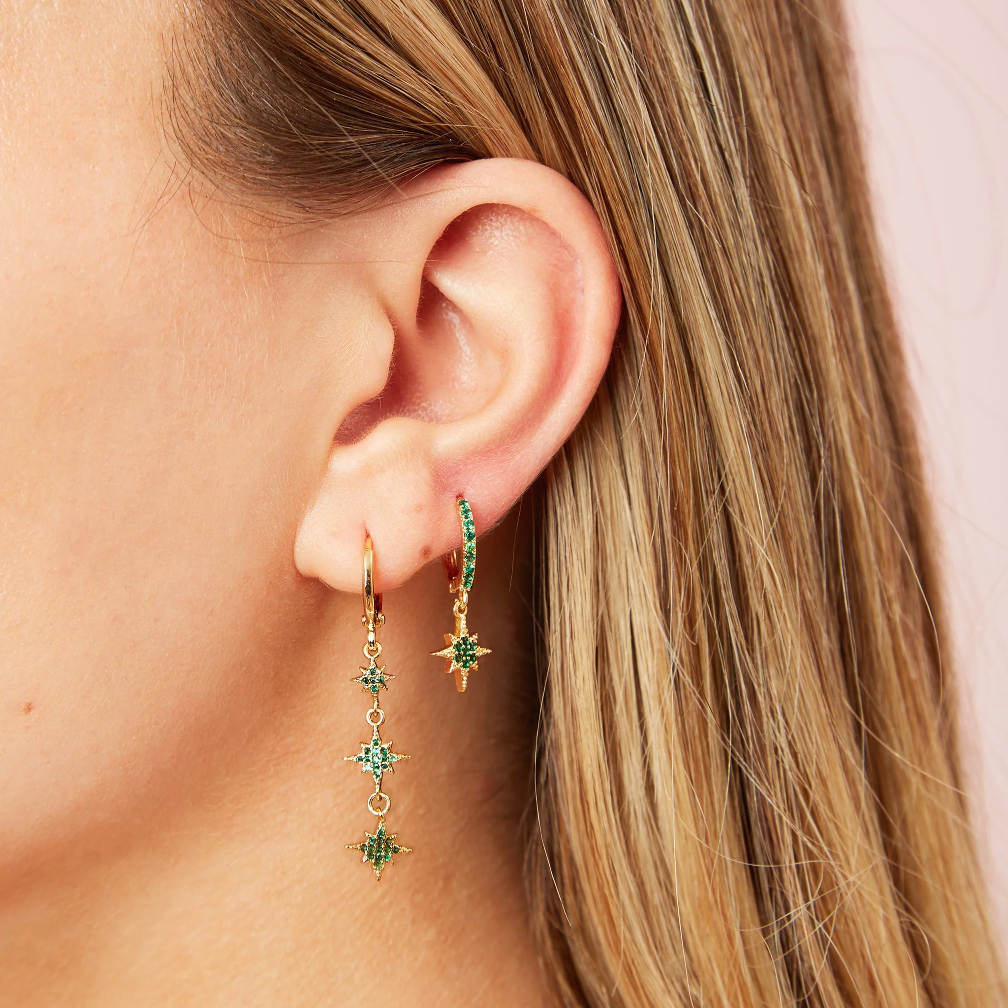 Cosima Star Huggie Earrings - Image 30