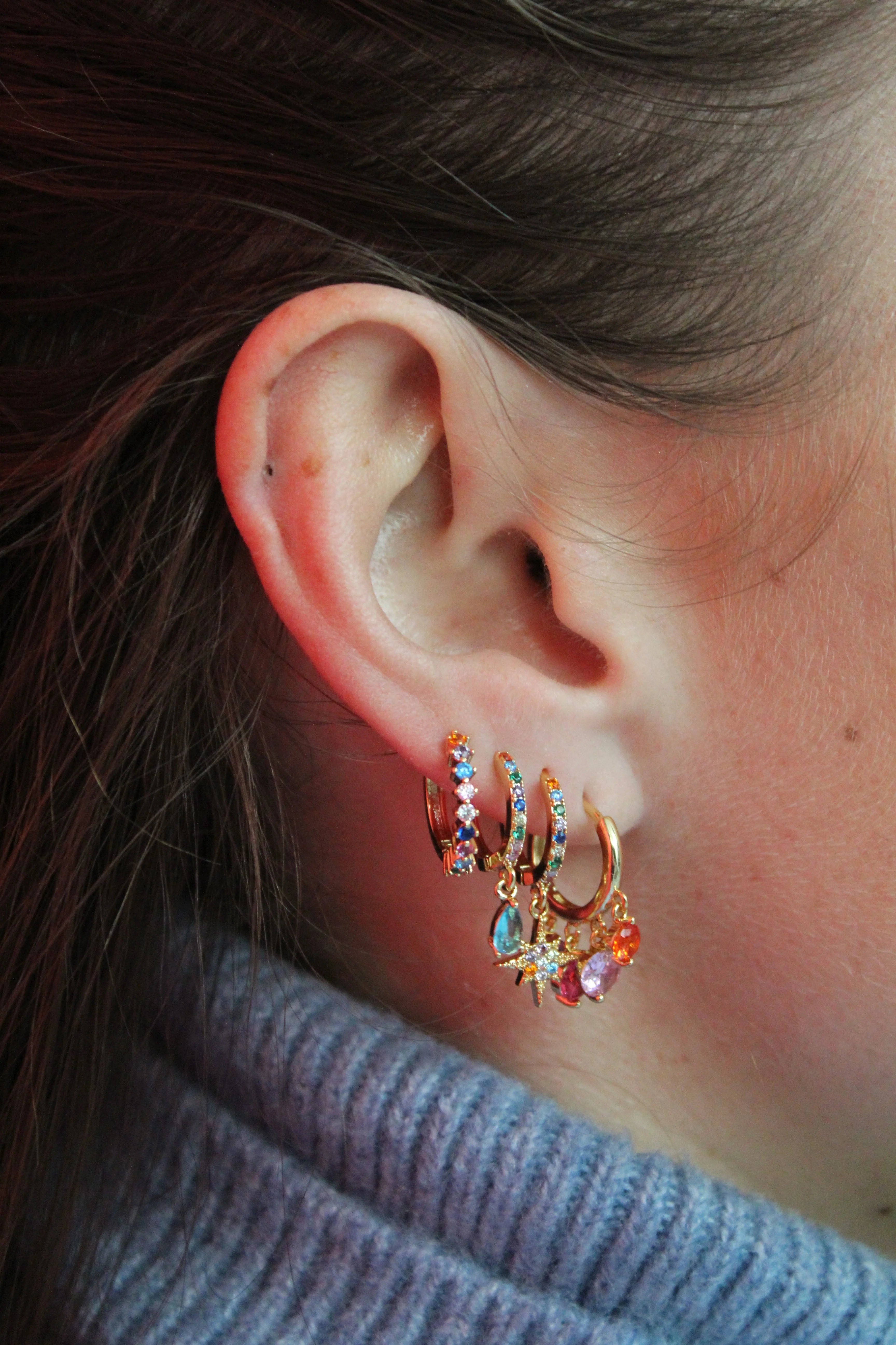 Cosima Star Huggie Earrings - Image 32