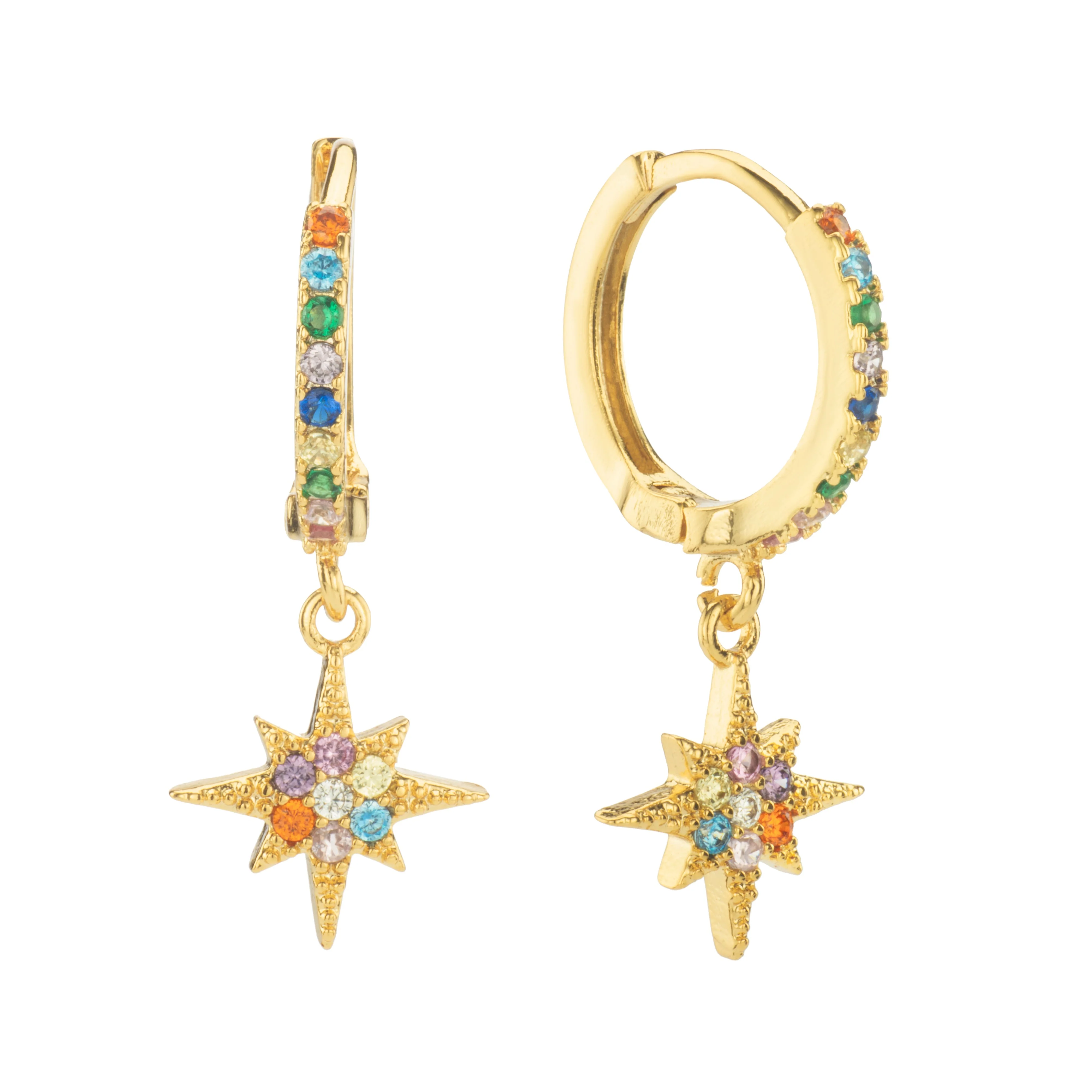 Cosima Star Huggie Earrings - Image 7