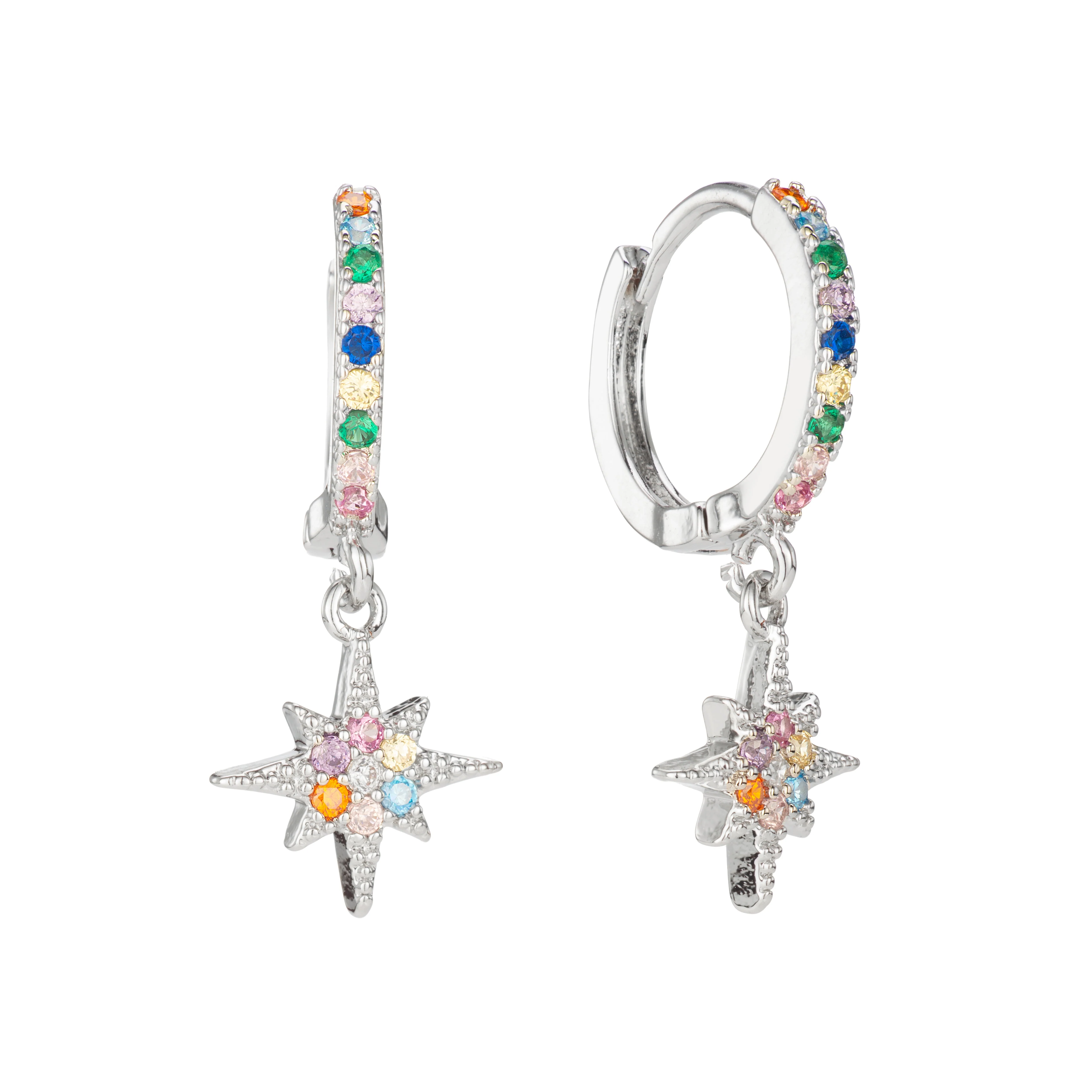 Cosima Star Huggie Earrings - Image 8