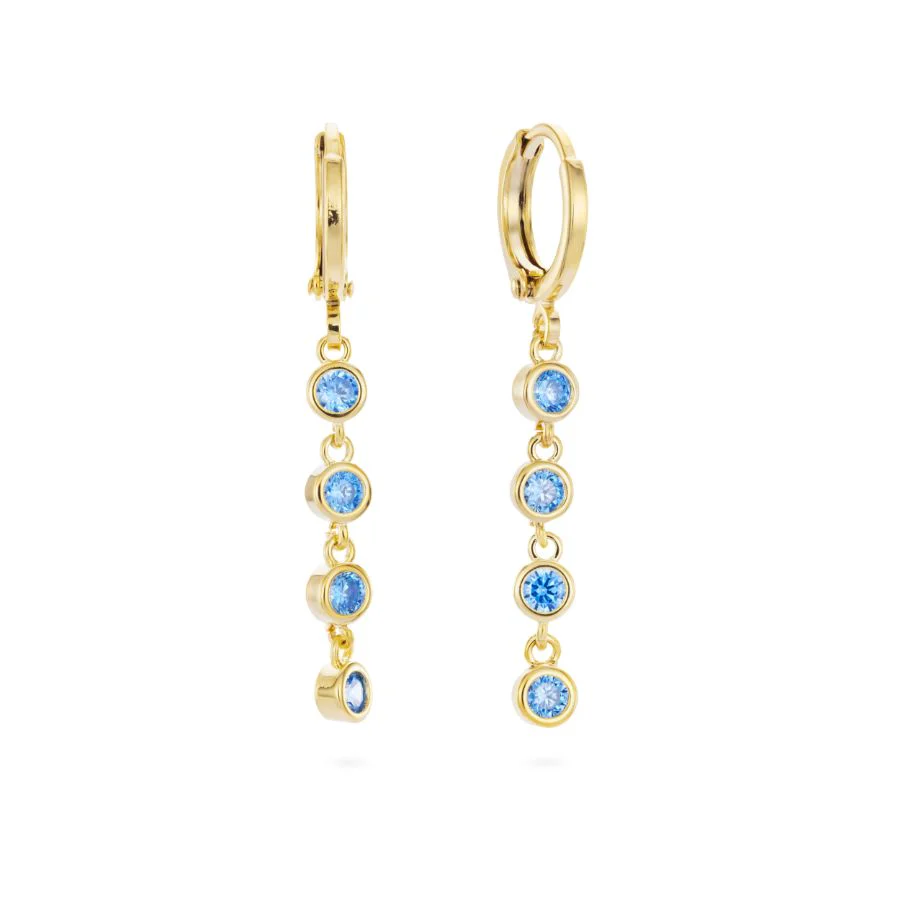 Ellica Droplet Huggie Earrings - Image 2