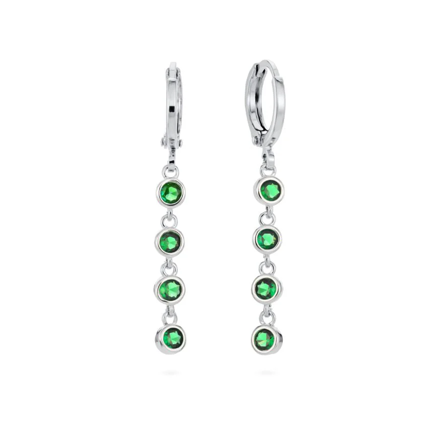 Ellica Droplet Huggie Earrings - Image 3