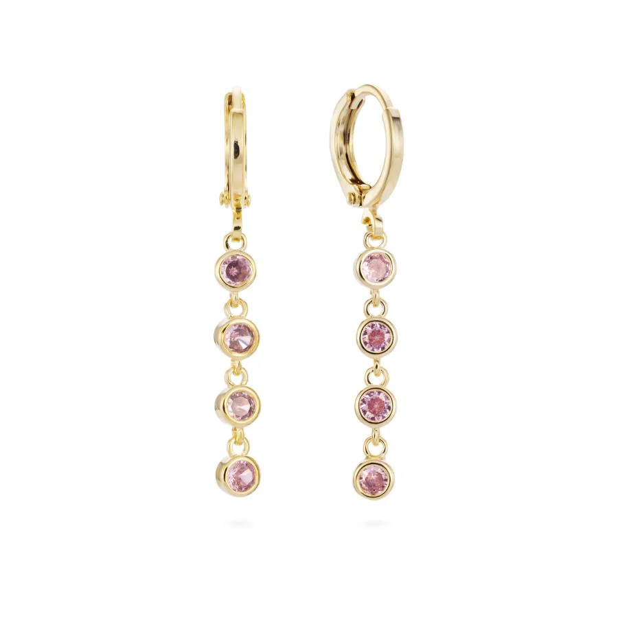 Ellica Droplet Huggie Earrings - Image 4
