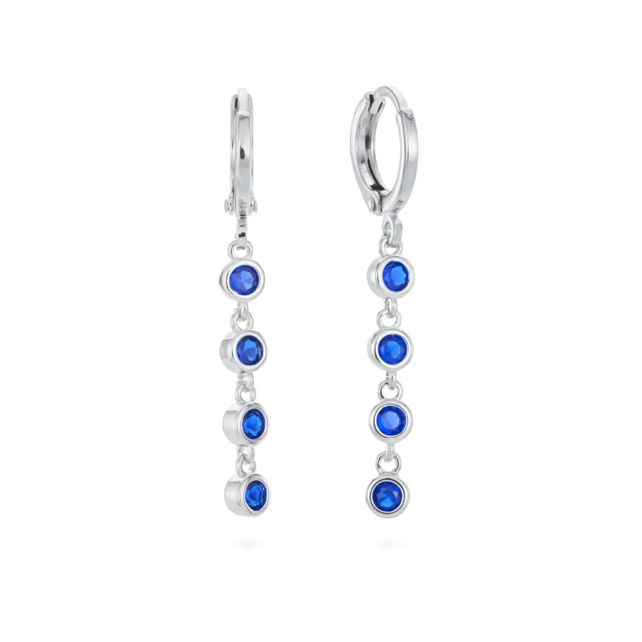 Ellica Droplet Huggie Earrings - Image 5