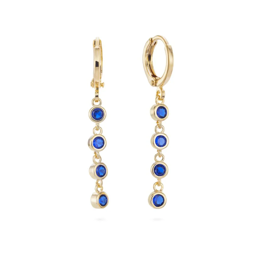 Ellica Droplet Huggie Earrings - Image 6
