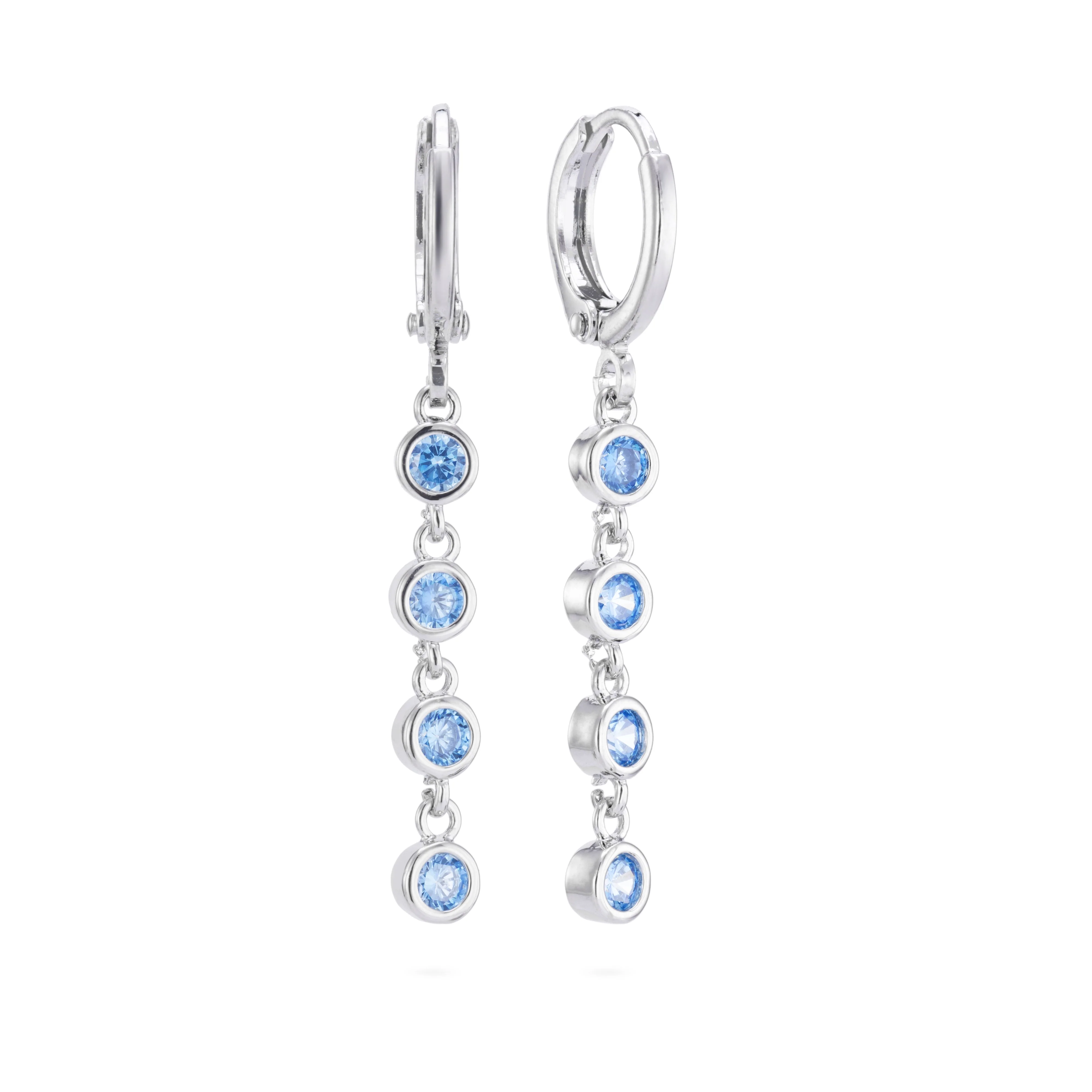 Ellica Droplet Huggie Earrings - Image 7