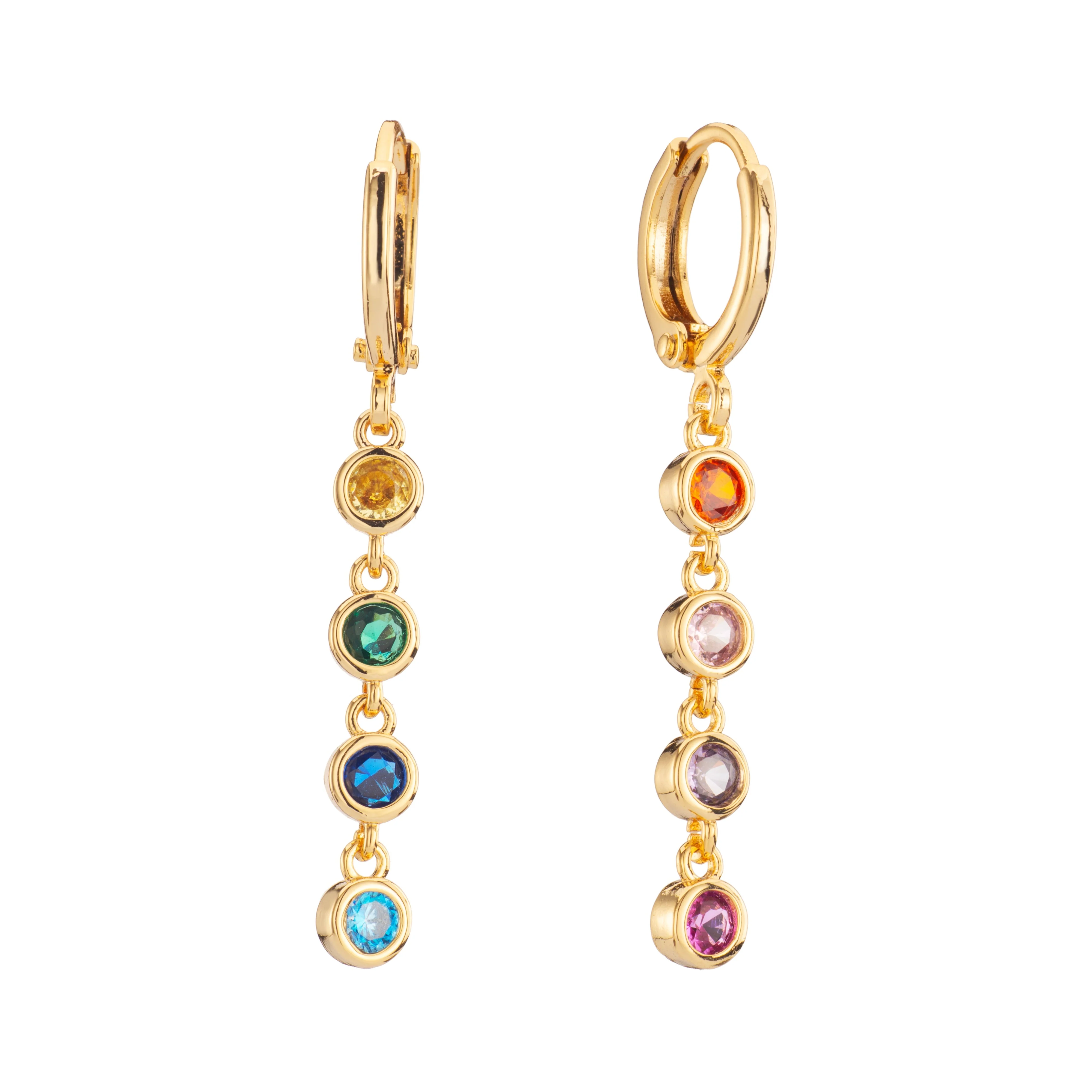 Ellica Droplet Huggie Earrings - Image 9