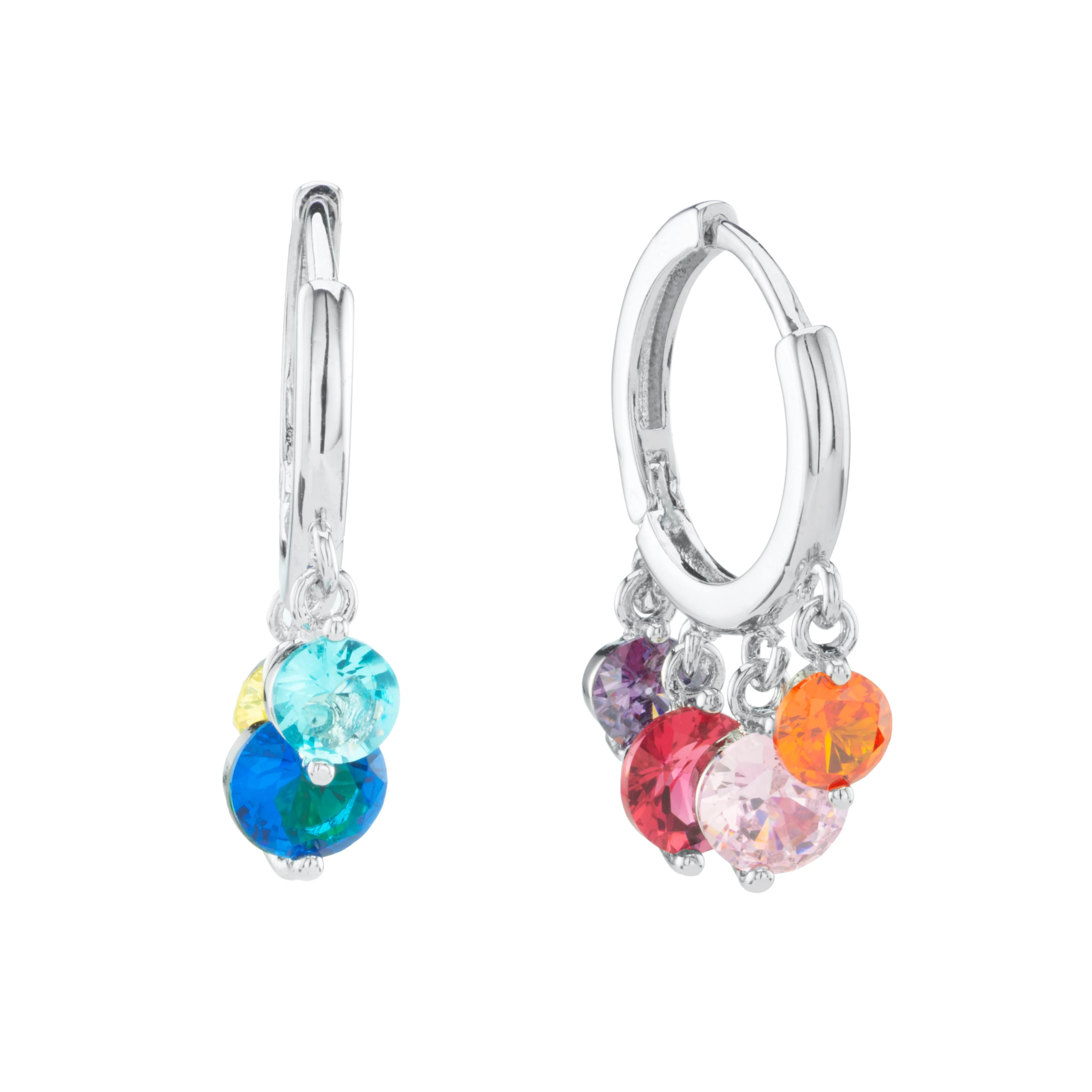 Iris Waterfall Huggie Earrings - Image 10