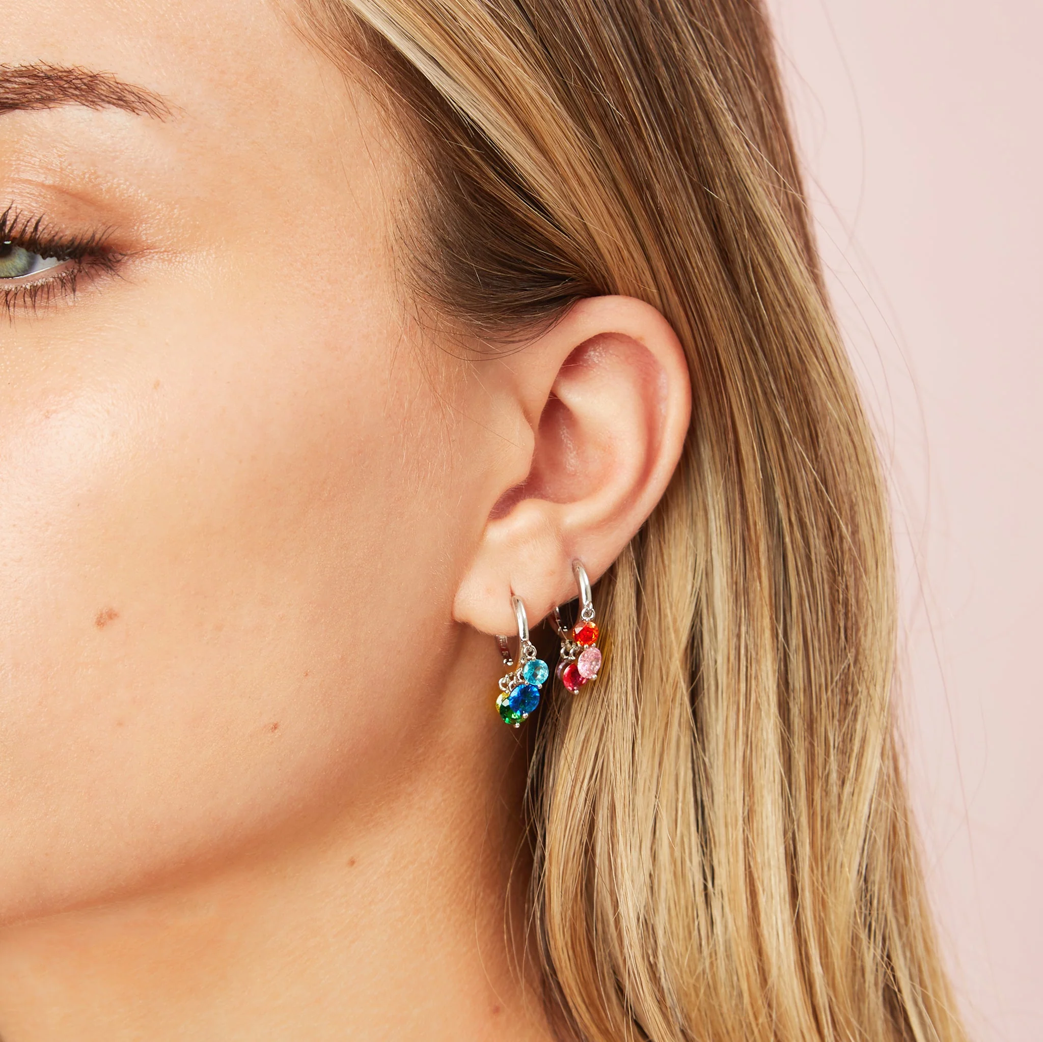 Iris Waterfall Huggie Earrings - Image 31