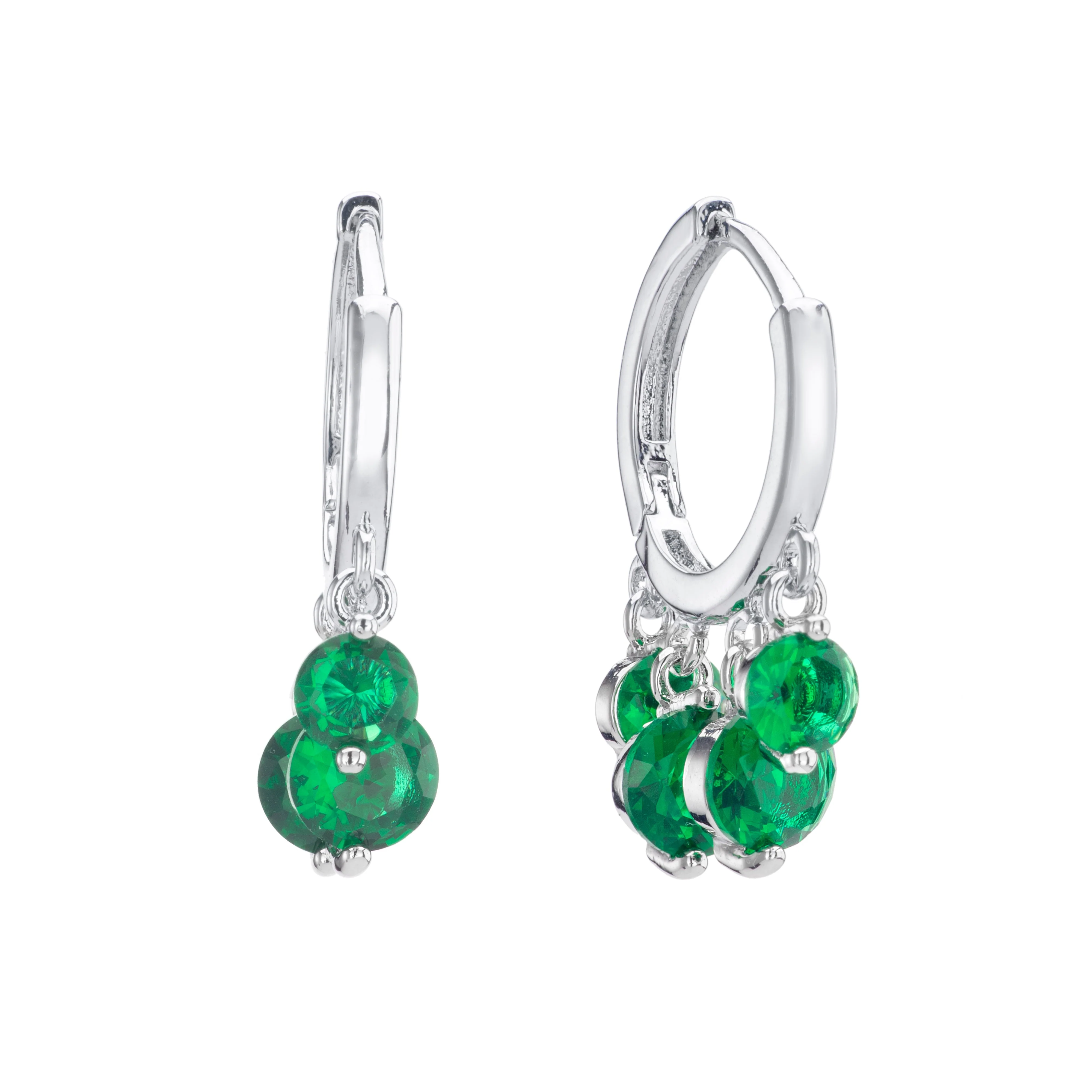 Iris Waterfall Huggie Earrings - Image 6
