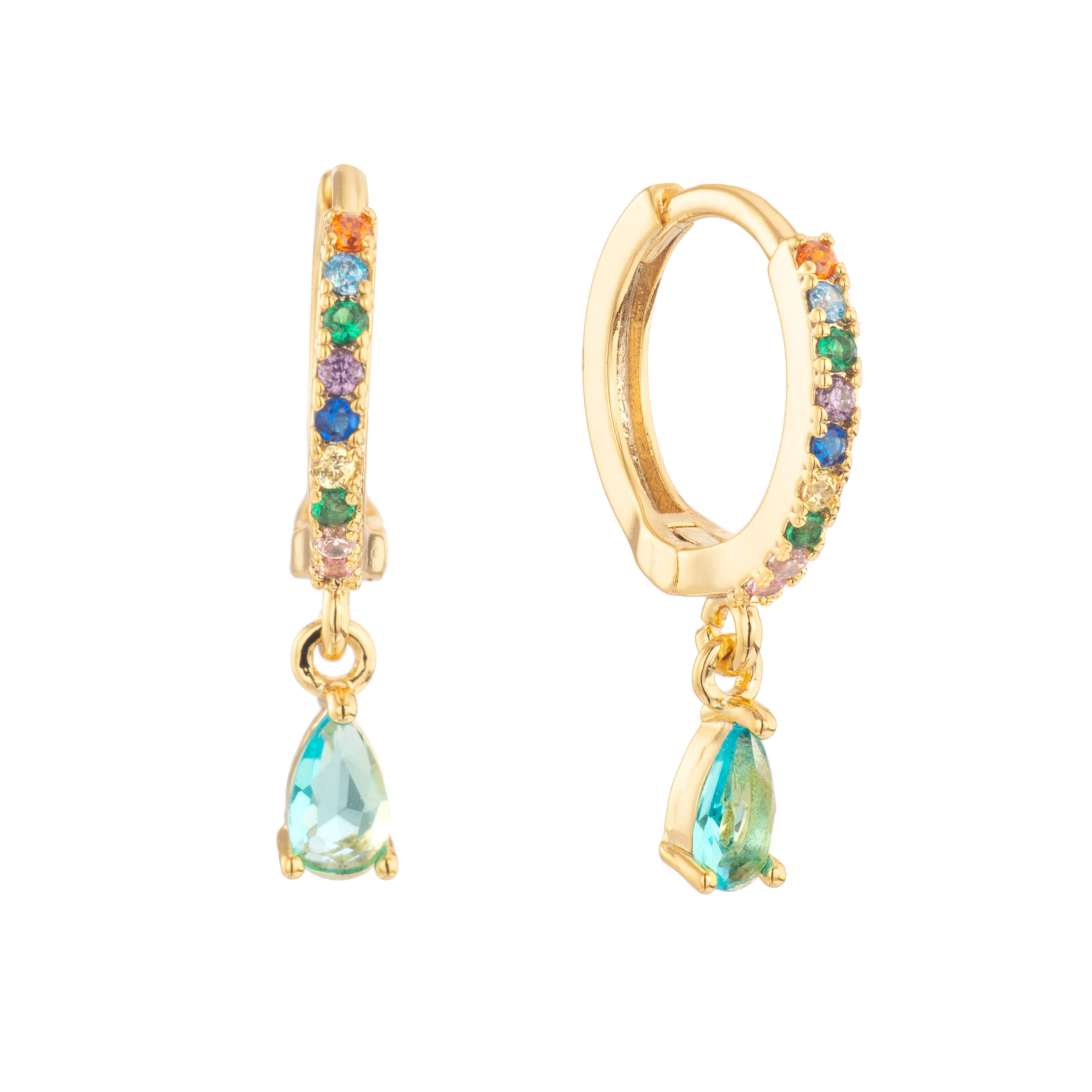 Ottillie Raindrop Huggie Earrings - Image 10
