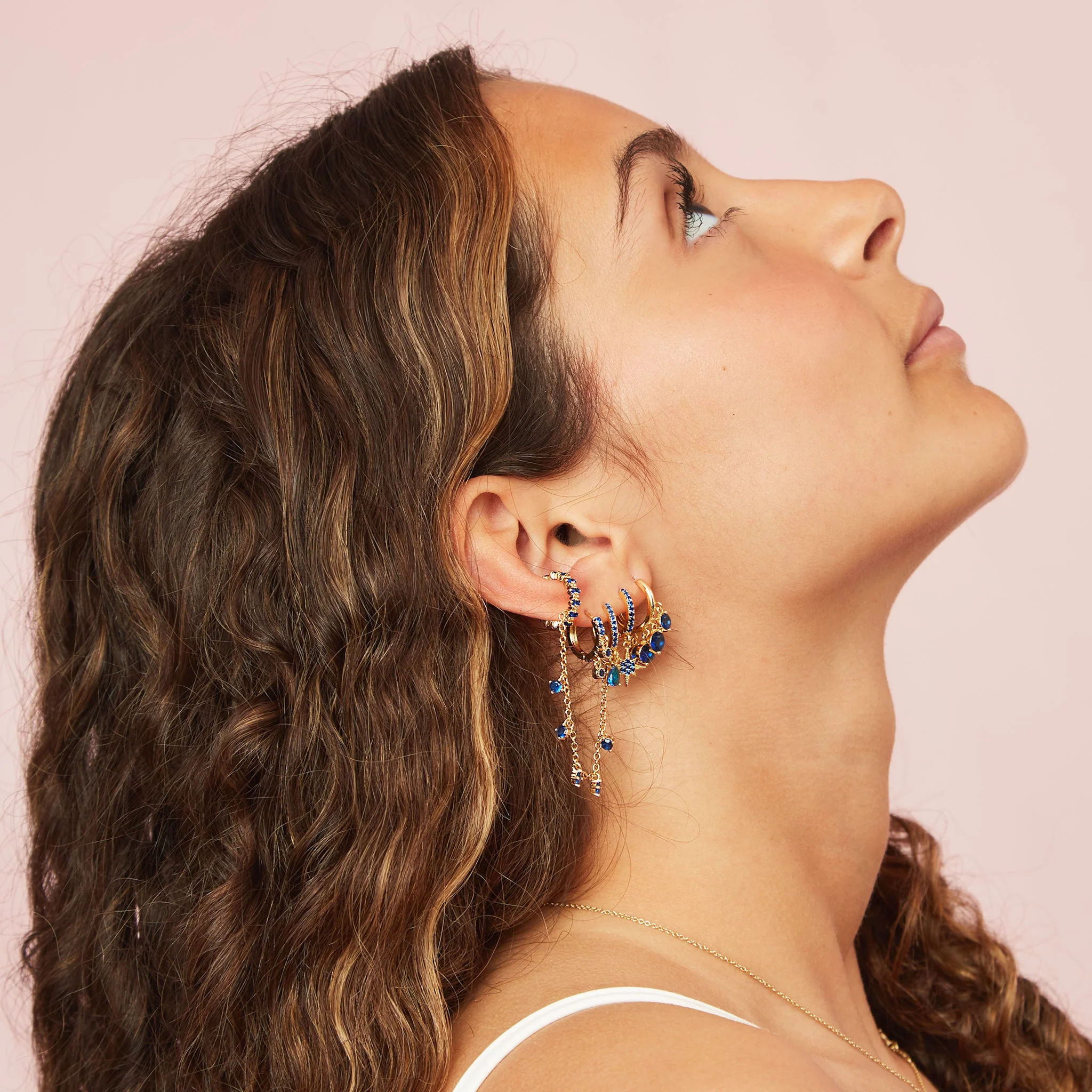 Ottillie Raindrop Huggie Earrings - Image 13