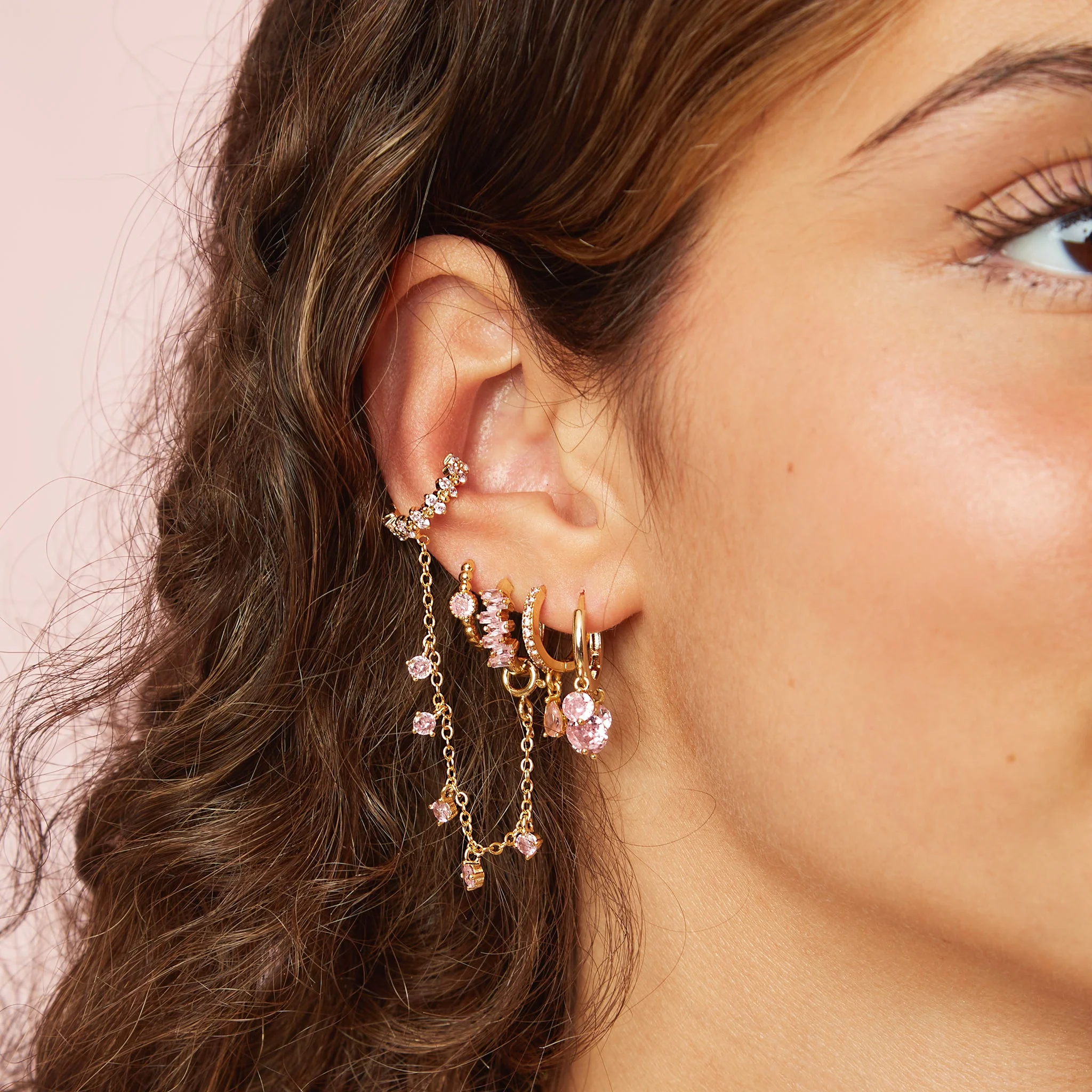 Ottillie Raindrop Huggie Earrings - Image 20
