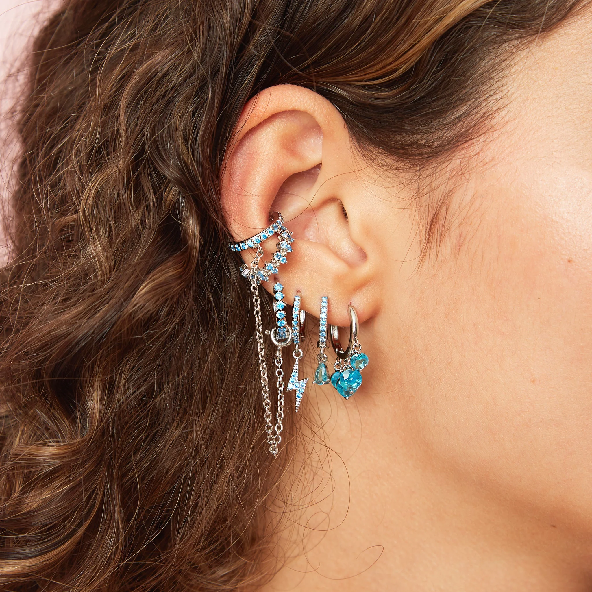 Ottillie Raindrop Huggie Earrings - Image 29