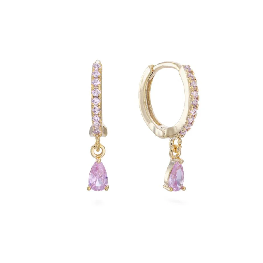 Ottillie Raindrop Huggie Earrings - Image 4