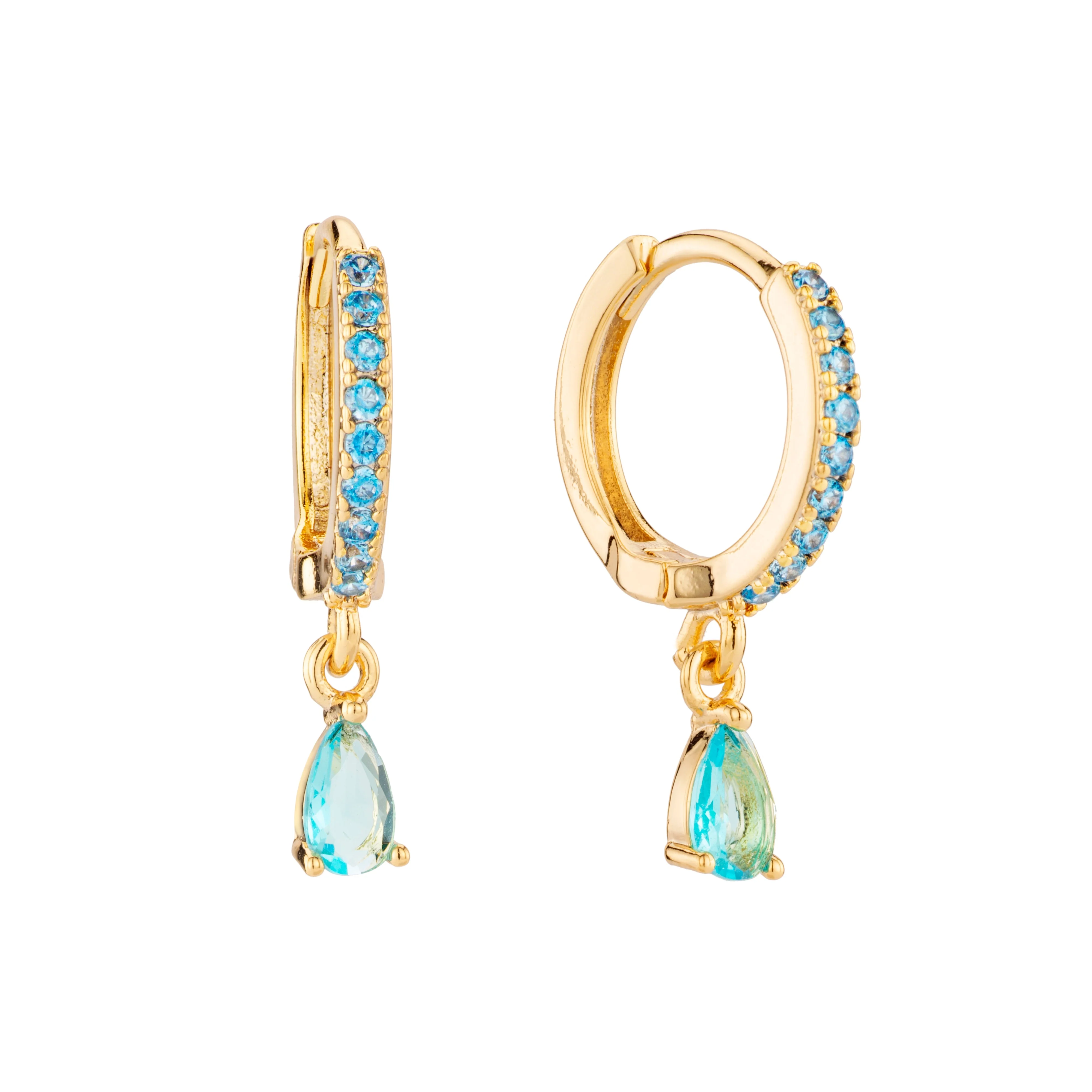Ottillie Raindrop Huggie Earrings - Image 7