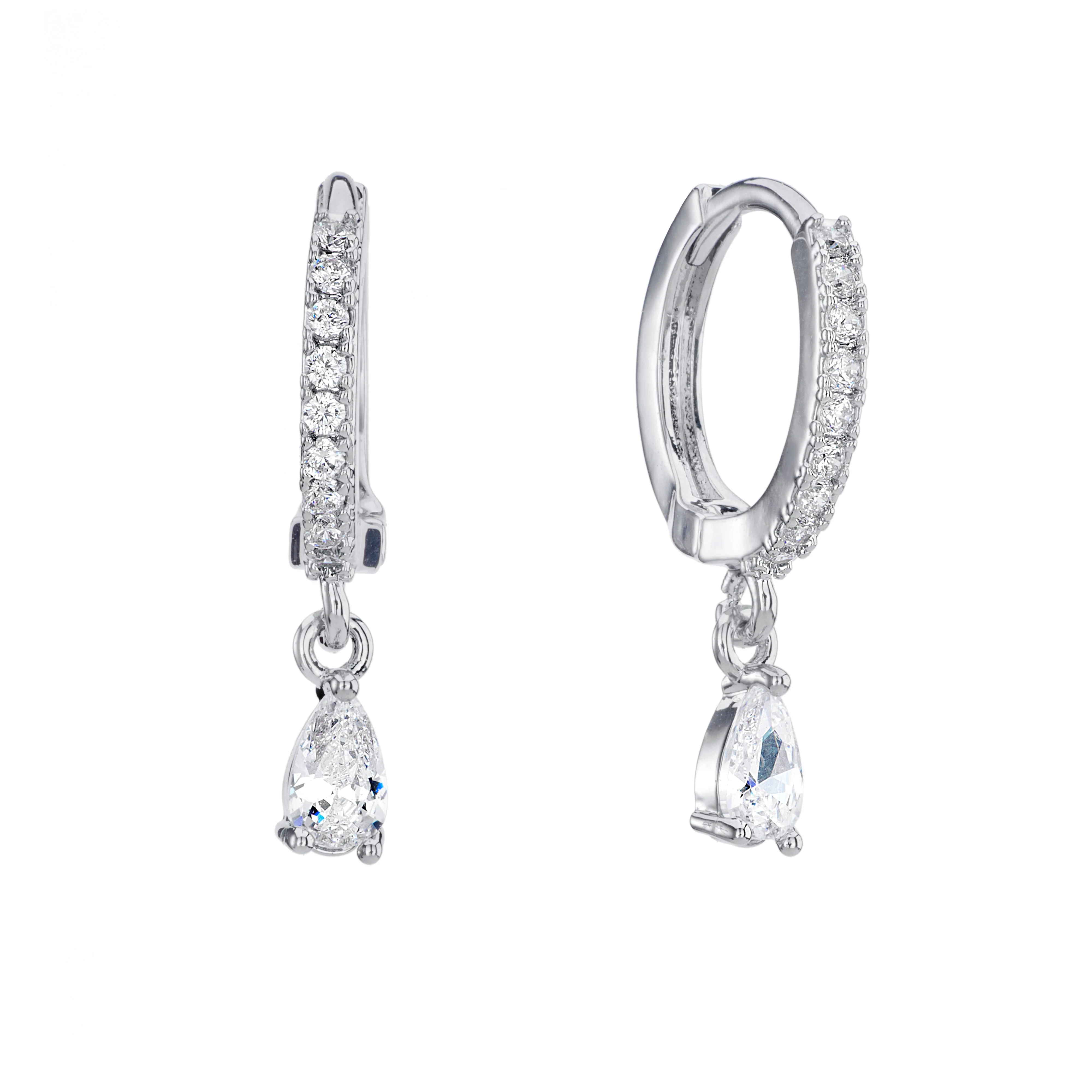 Ottillie Raindrop Huggie Earrings - Image 9