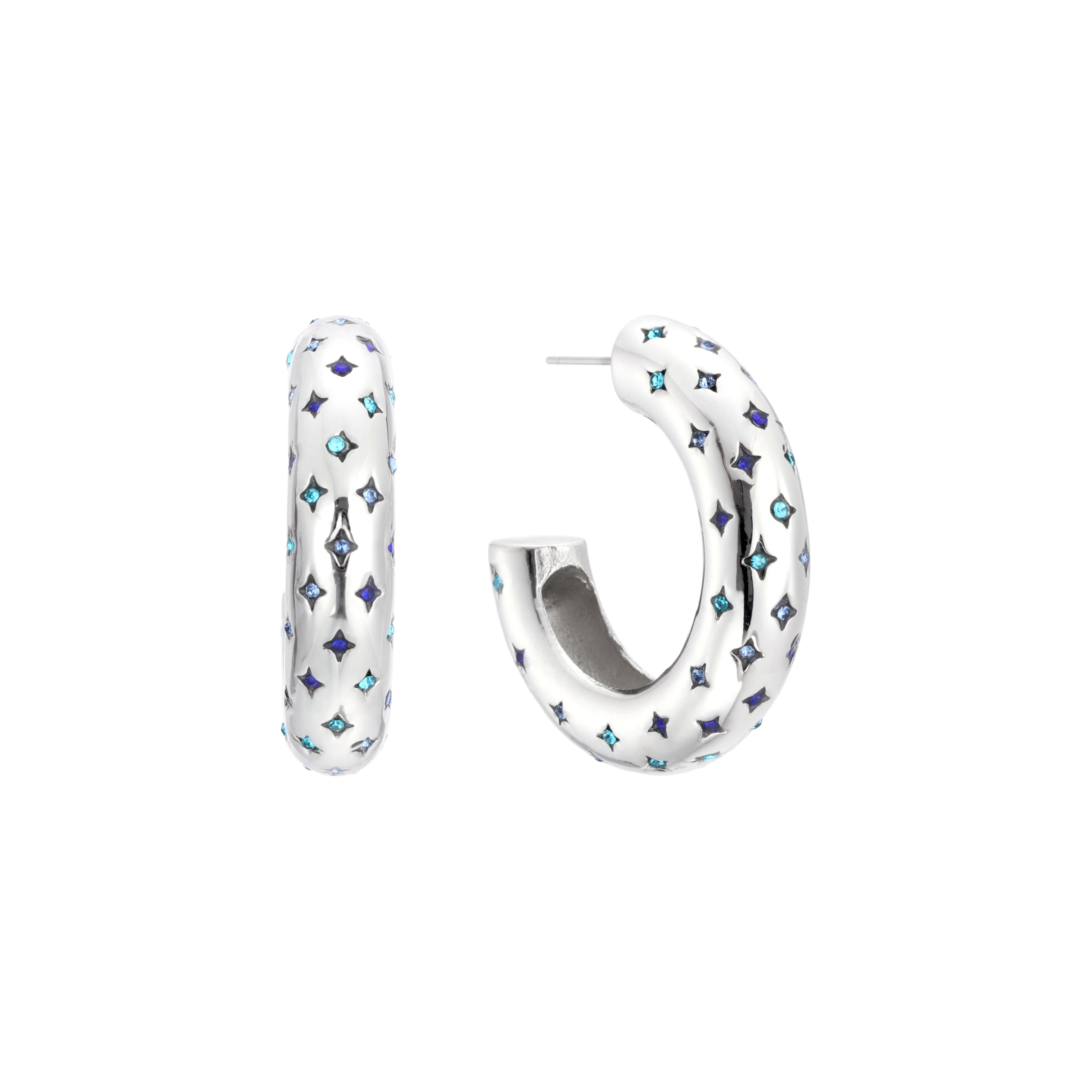 Petra Chunky Star Hoops - Image 7
