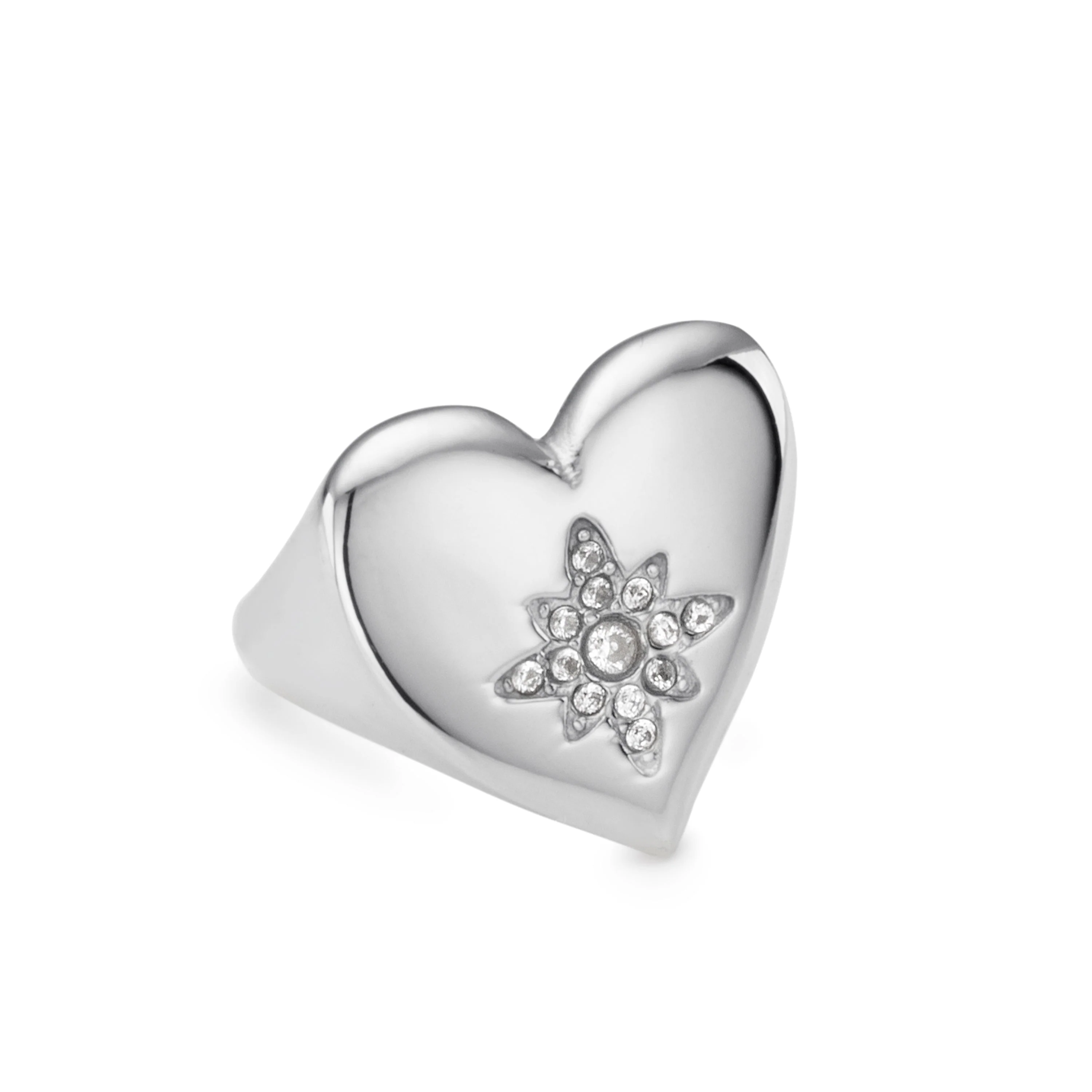 Ruby Chunky Heart Ring - Image 10