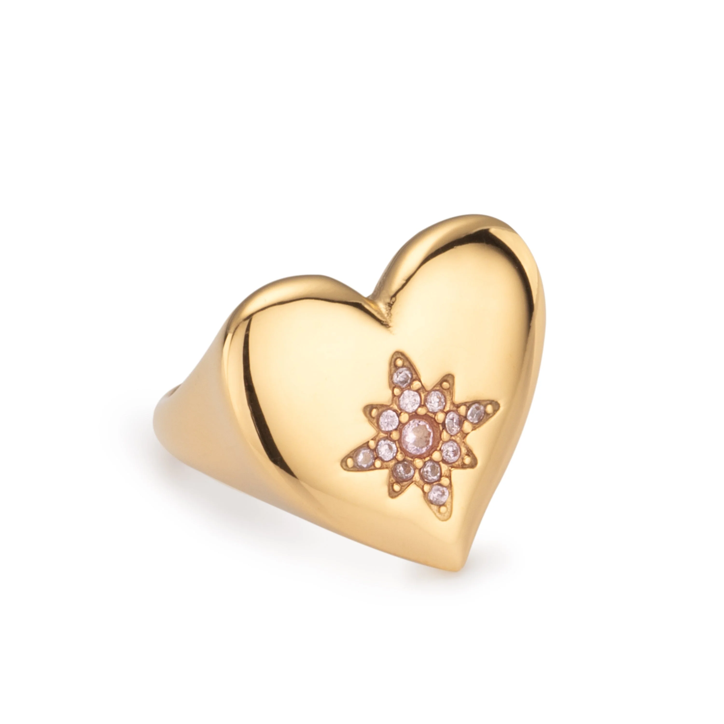 Ruby Chunky Heart Ring - Image 4