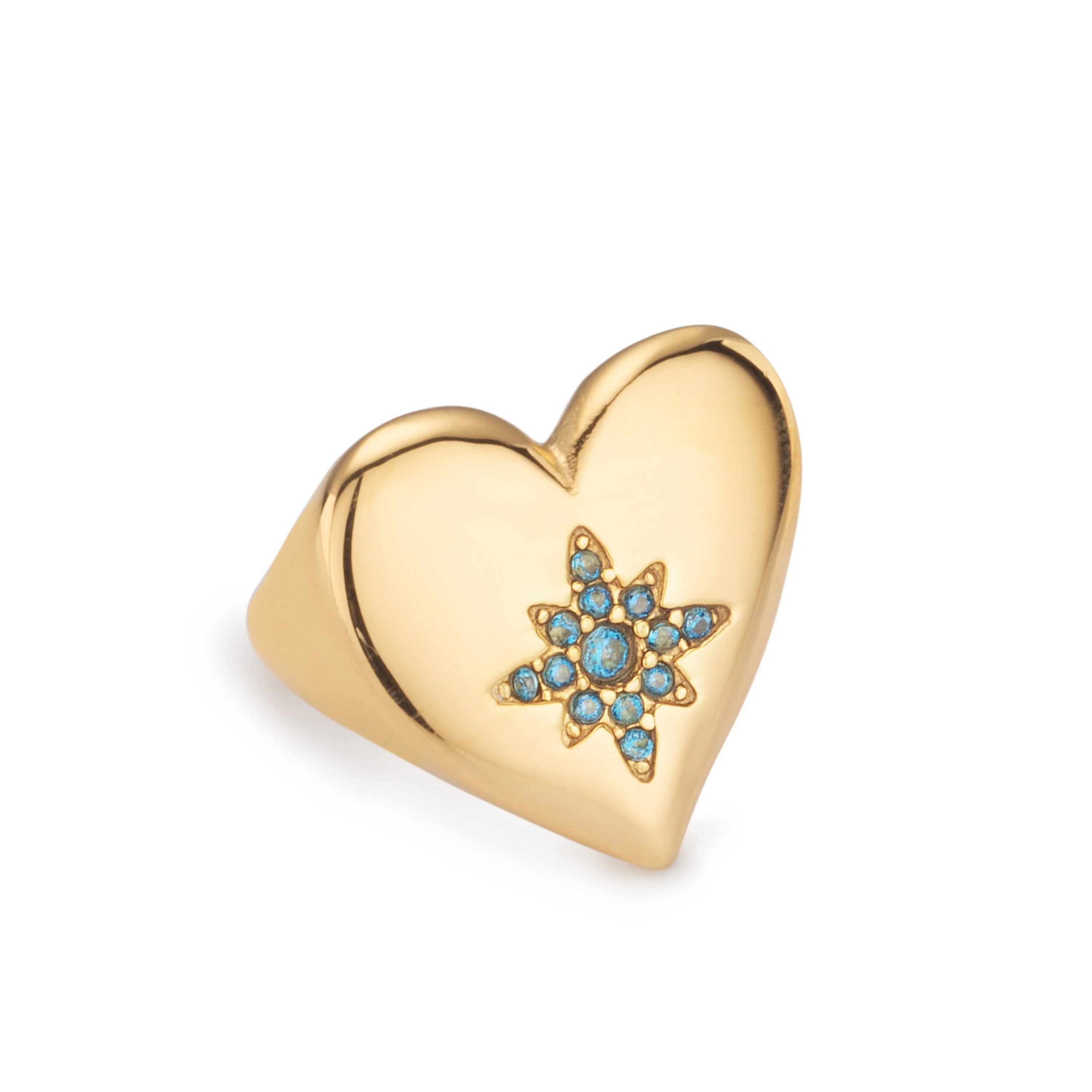 Ruby Chunky Heart Ring - Image 7