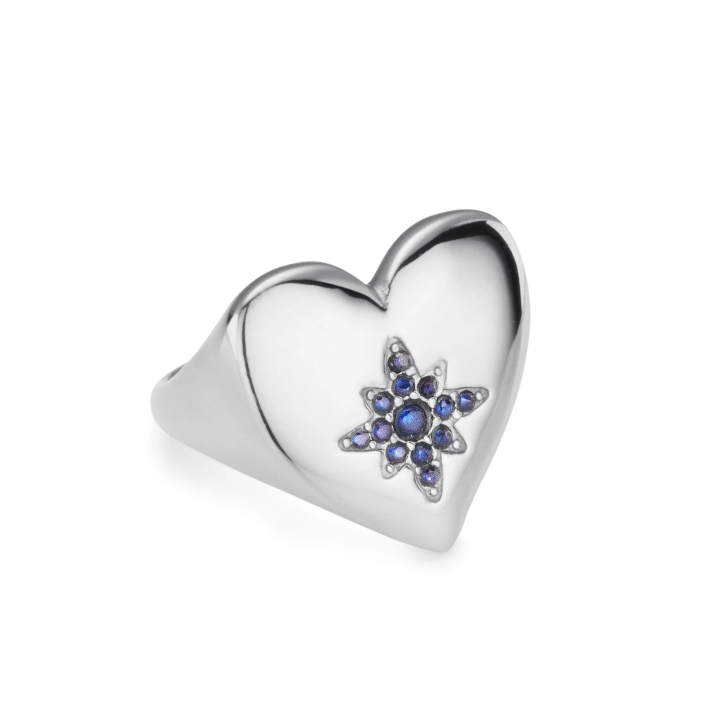 Ruby Chunky Heart Ring - Image 8