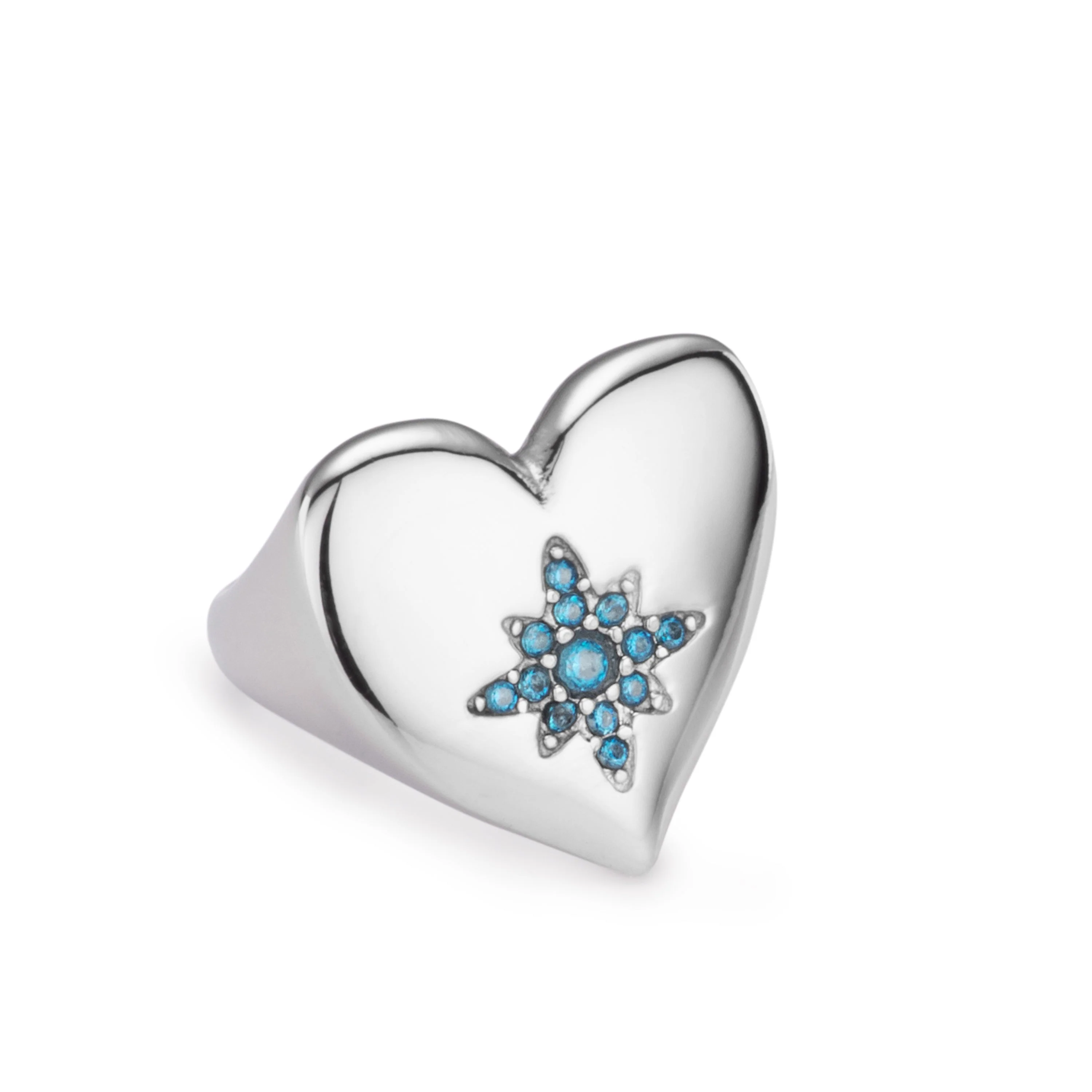 Ruby Chunky Heart Ring - Image 9