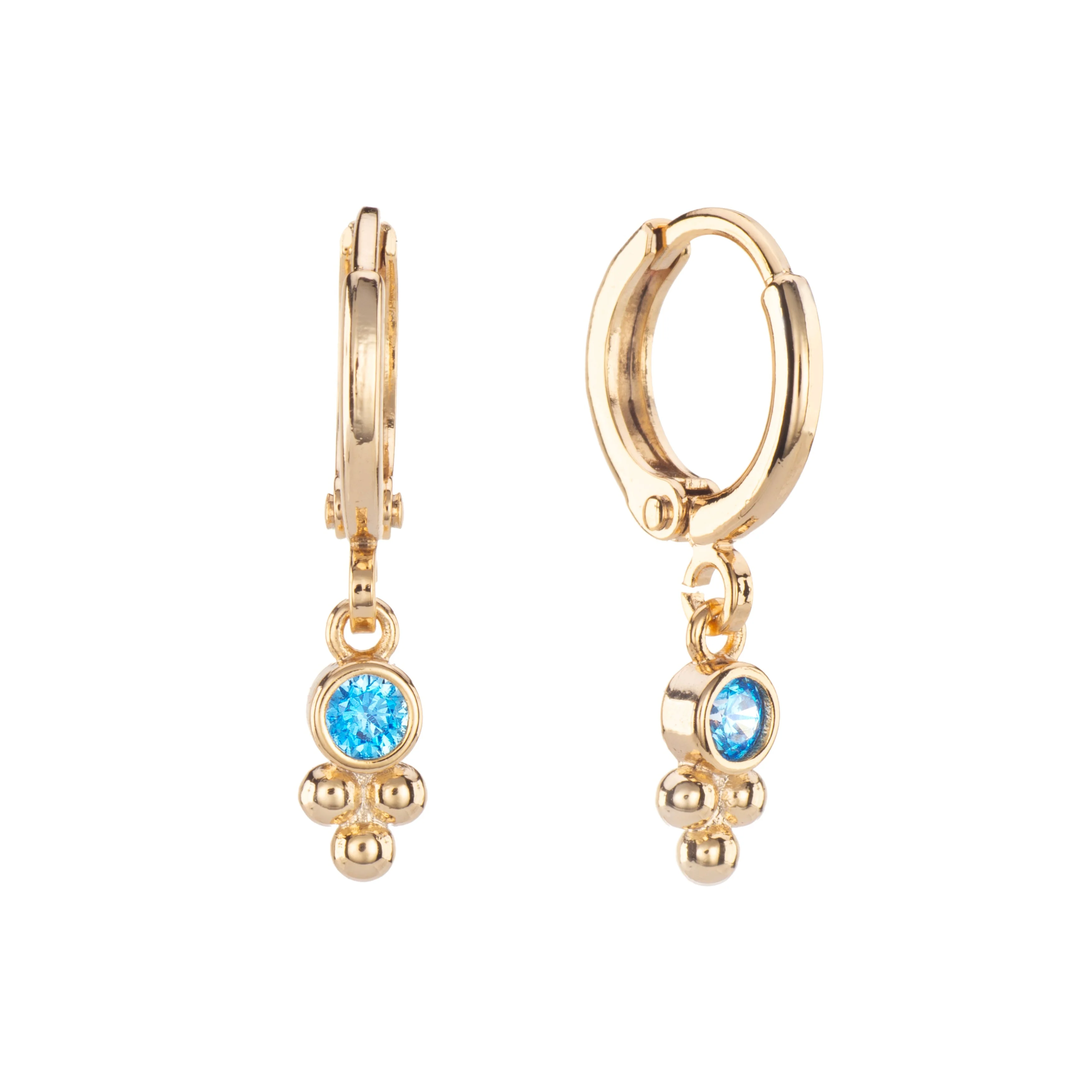 Trinity Huggie Earrings - Image 3